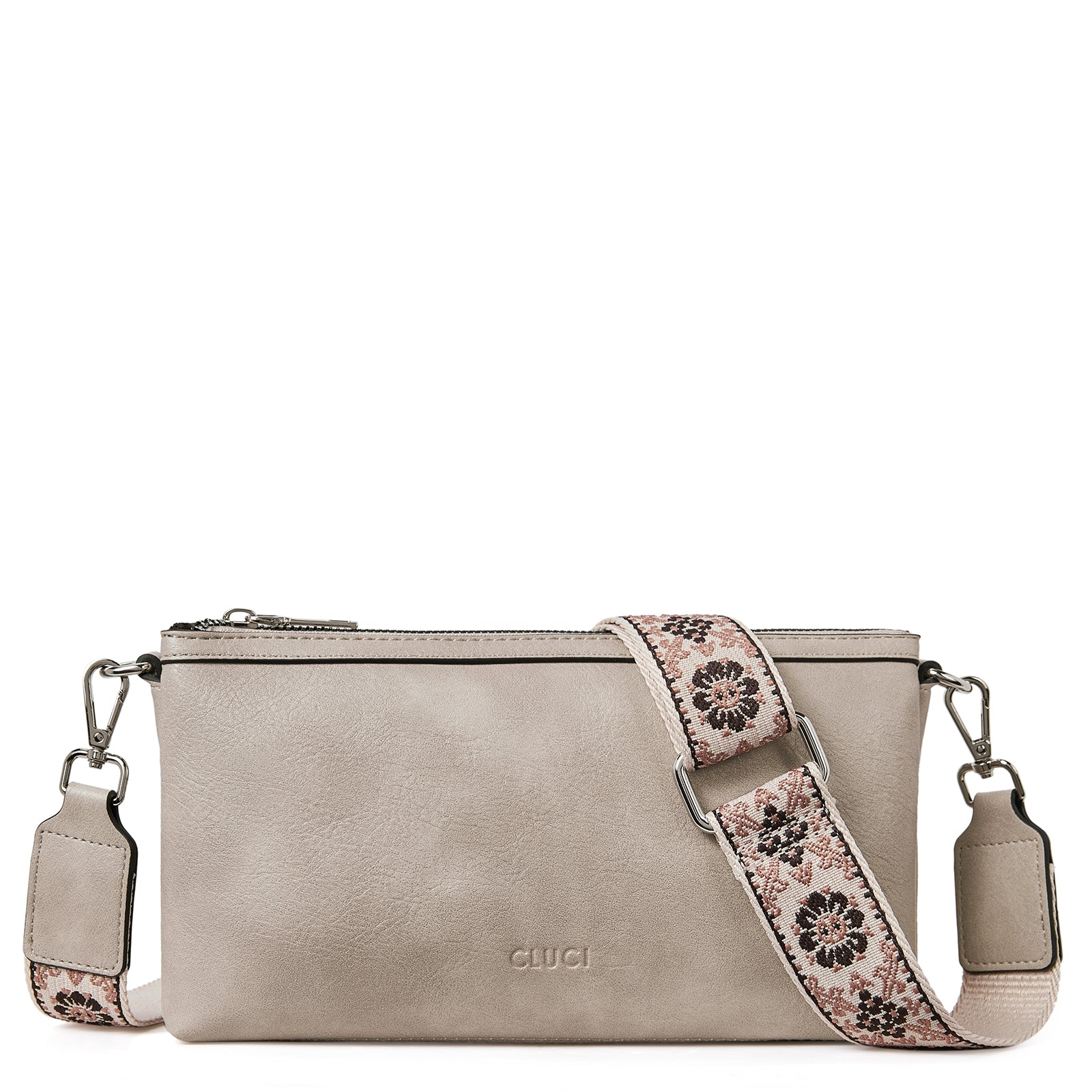 CLUCI Small Crossbody Bag for Women Trendy Vegan Leather Purse for Women Crossbody Bag with Adjustable Wide Strap