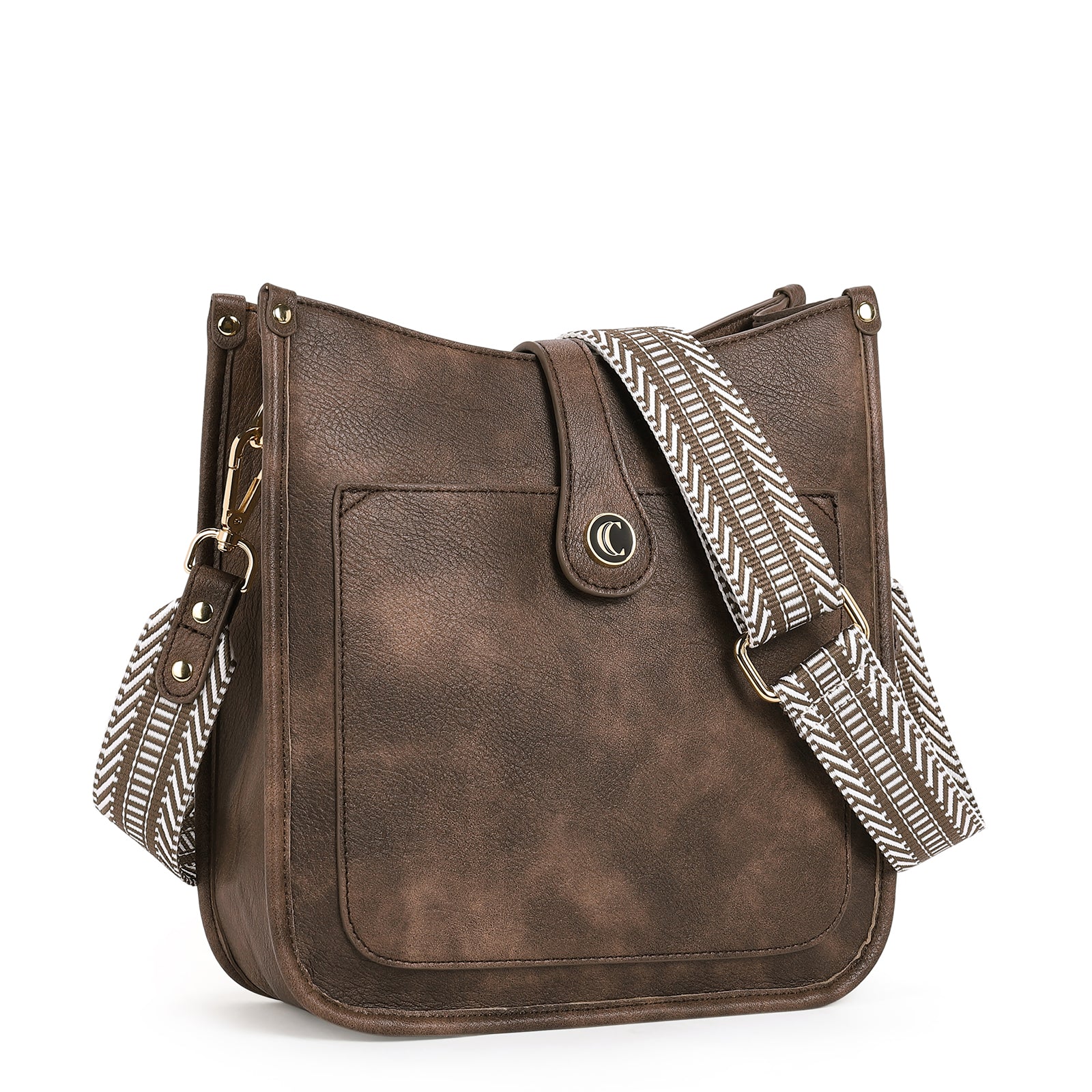 Crossbody Bags For Women Trendy Shoulder Bag Vegan Leather Purse with Two Straps