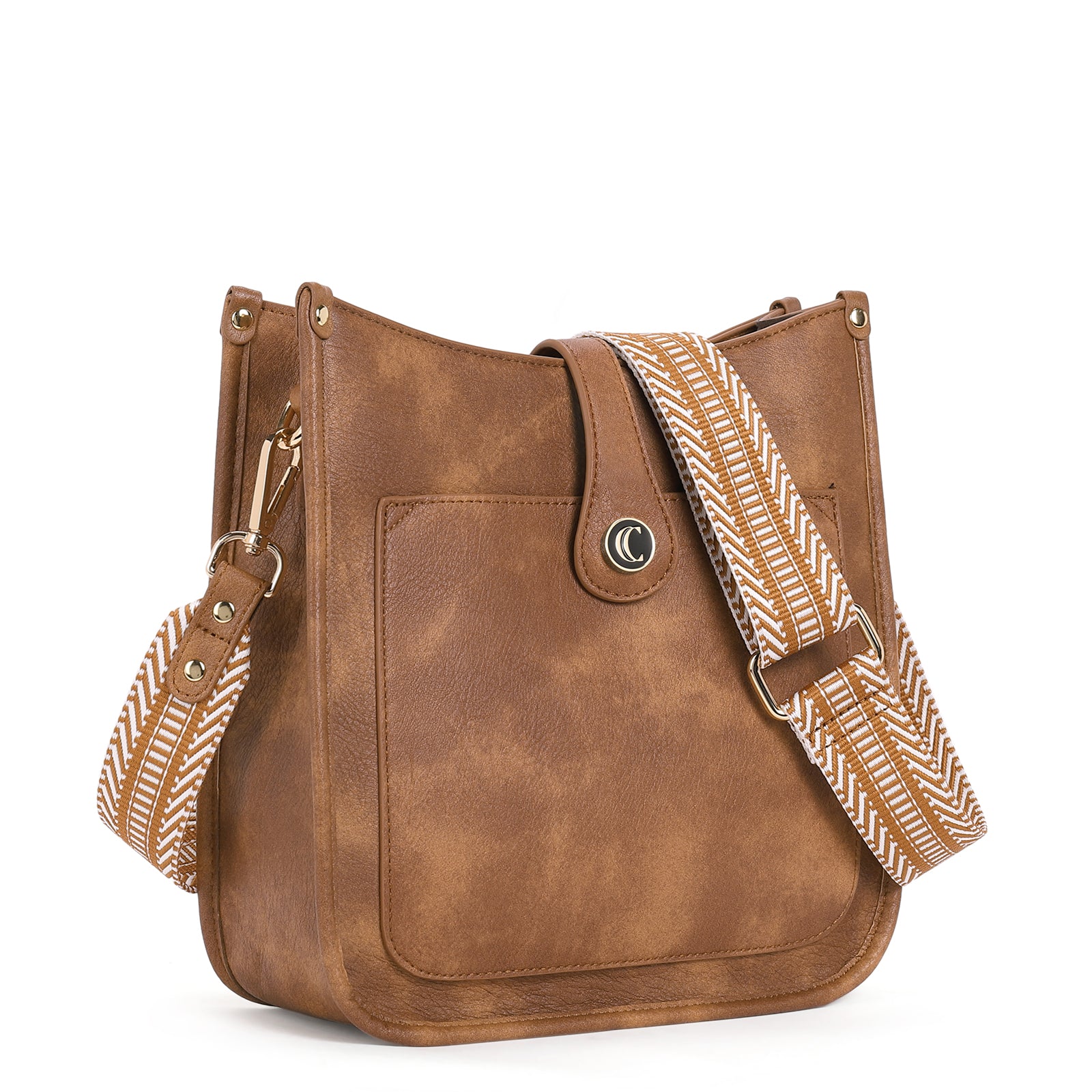 Crossbody Bags For Women Trendy Shoulder Bag Vegan Leather Purse with Two Straps