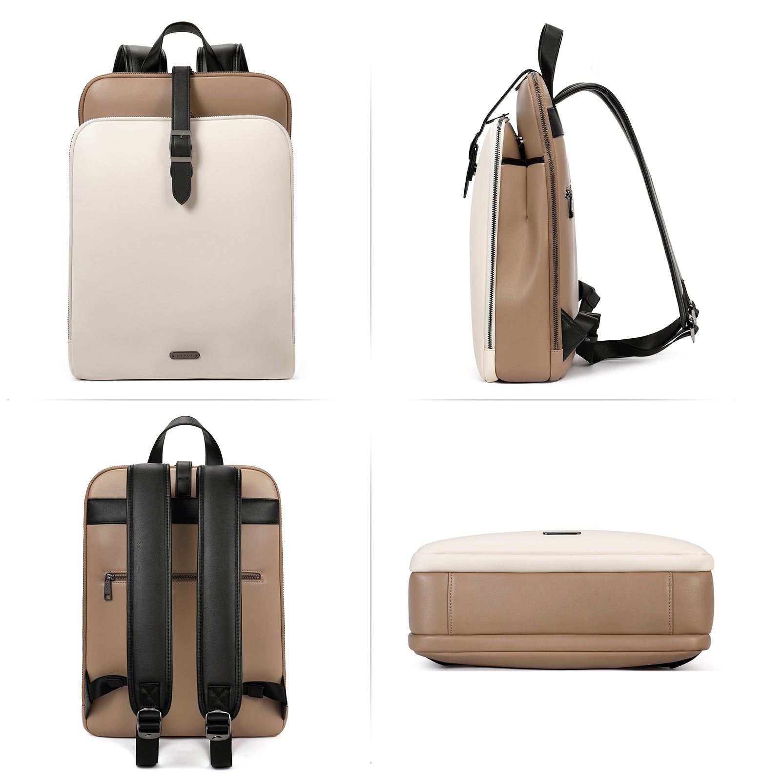 Koch Genuine Leather 15.6 Inch Laptop Backpack Purse For Women