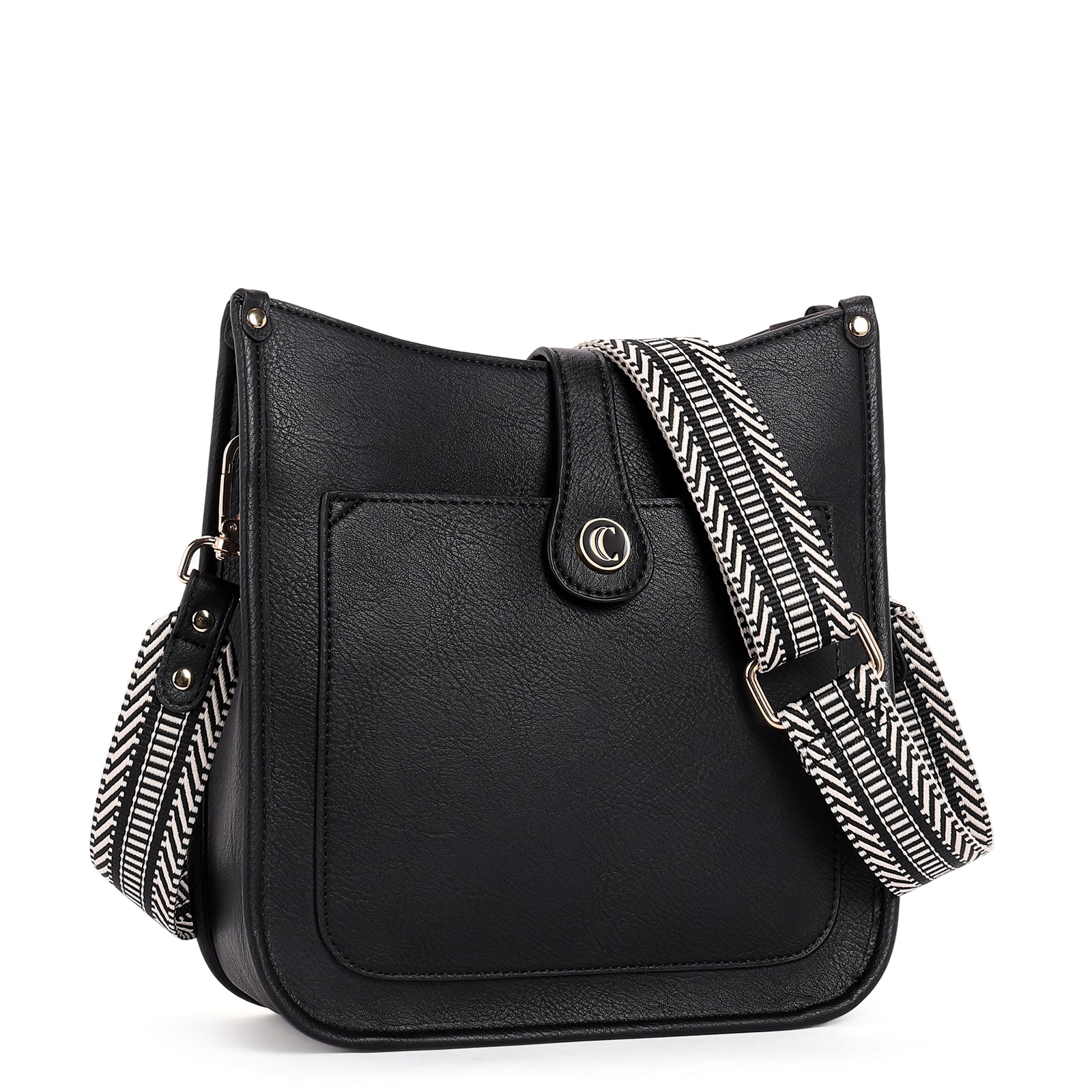 Crossbody Bags For Women Trendy Shoulder Bag Vegan Leather Purse with Two Straps