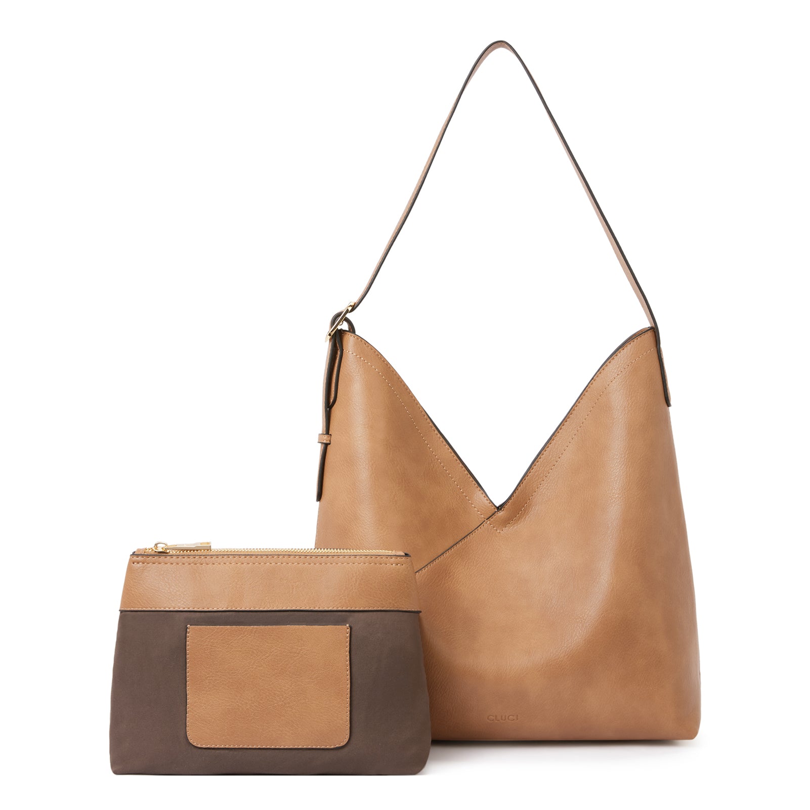 CLUCI Hobo Bags for Women Vegan Leather Purses Designer Handbags Tote Fashion Large Ladies Shoulder Bag