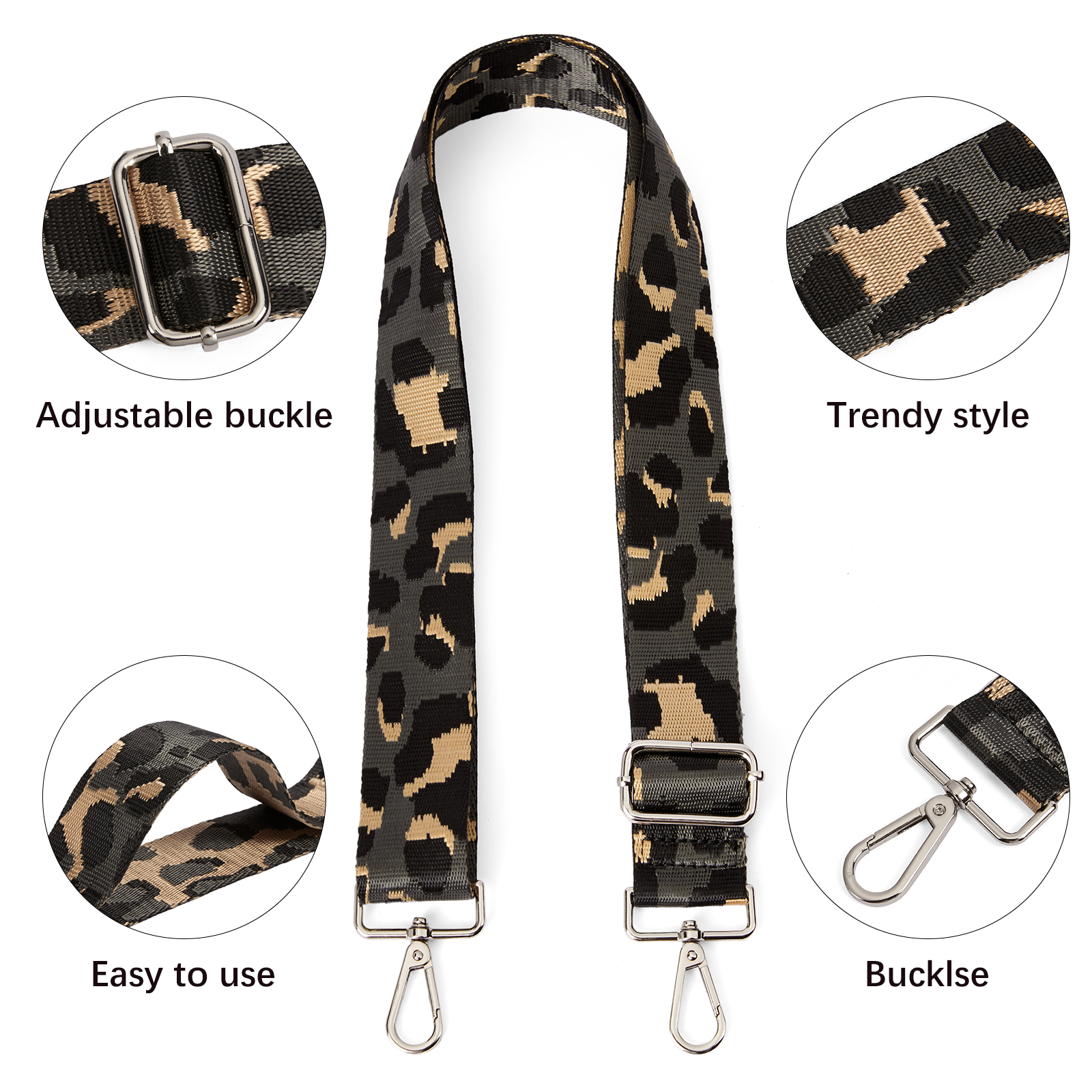 CLUCI Adjustable Wide Strap