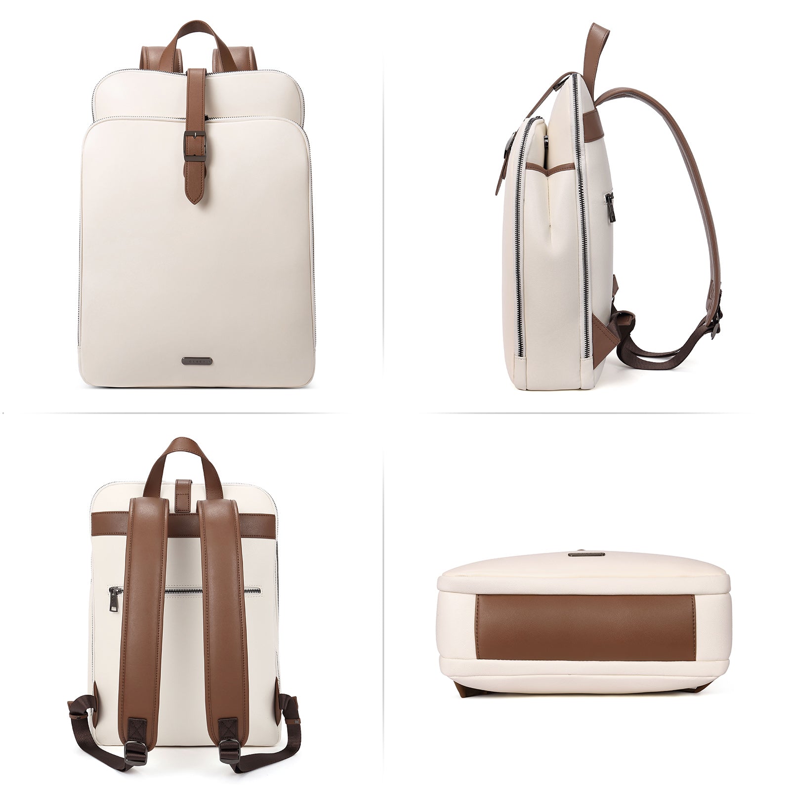 Koch Genuine Leather 15.6 Inch Laptop Backpack Purse For Women