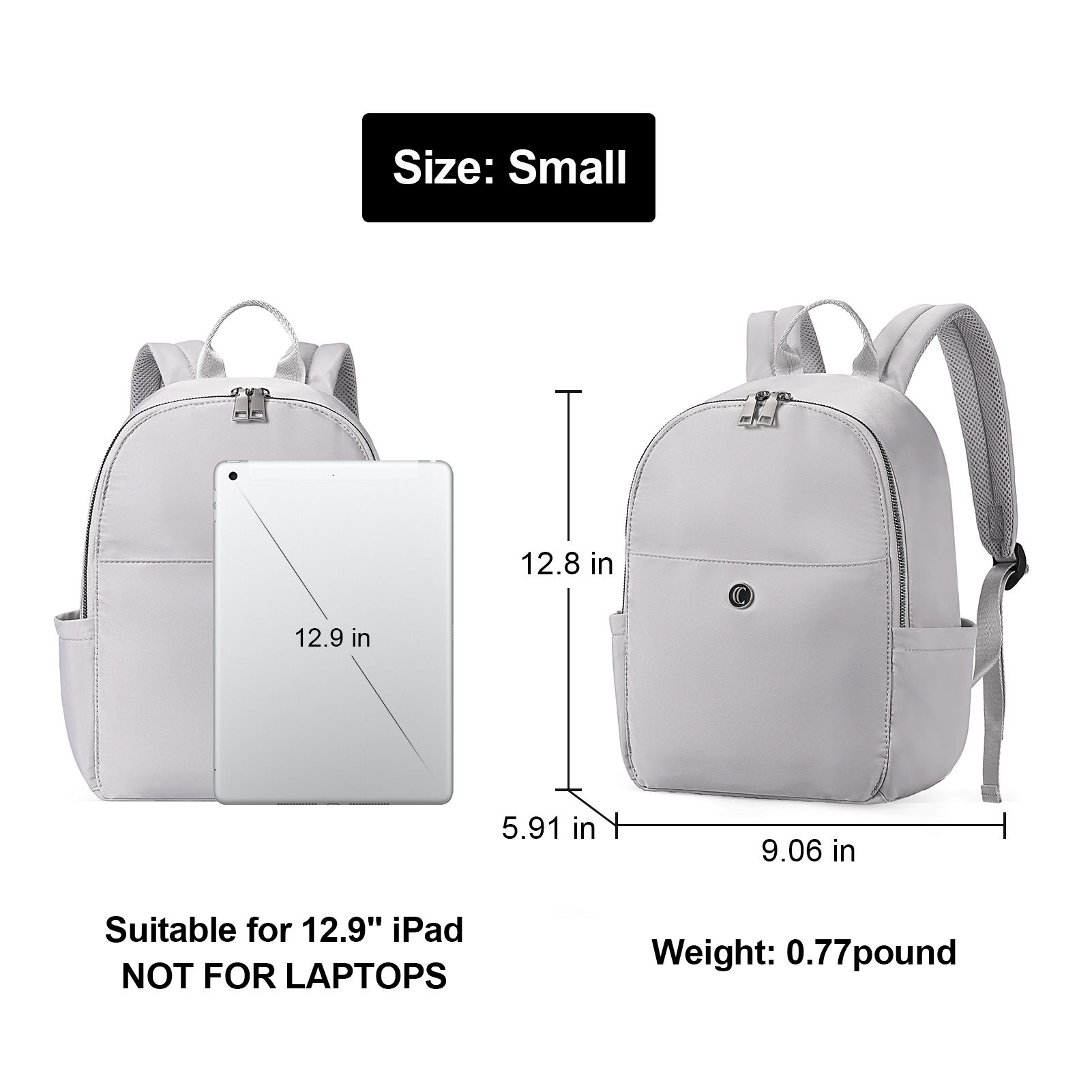 CLUCI Small Backpack for Women Mini Canvas Designer Backpack Purse Travel Lady Casual Daypack