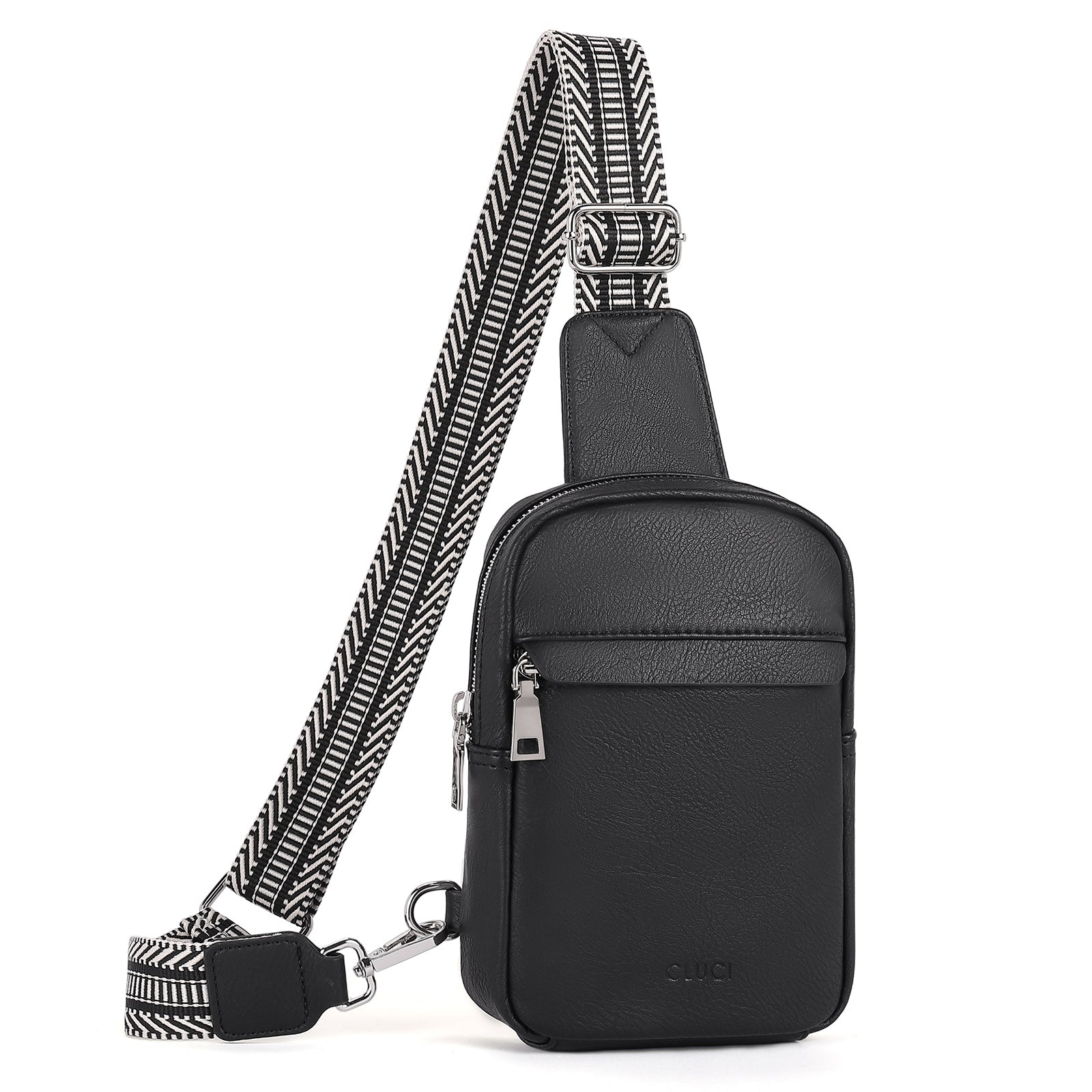 CLUCI Small Sling Bag Vegan Leather Crossbody Chest Bags Trendy Women's Fanny Pack