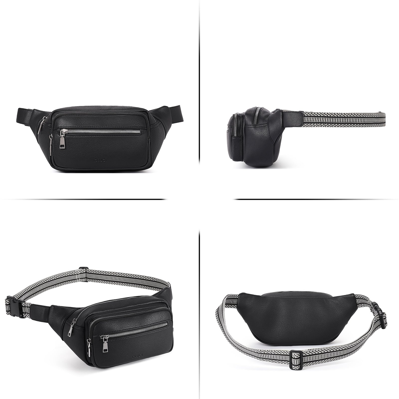 CLUCI Trendy Fanny Belt Sling Bag Crossbody Purse for Travel, Outdoors, Gym and Workouts