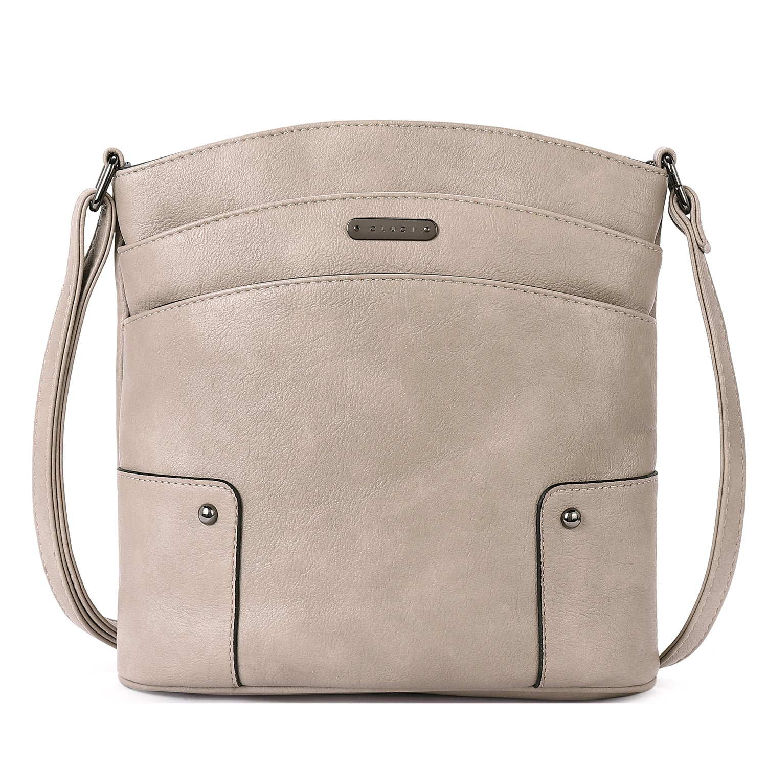 Amos Triple Pockets Vintage Crossbody Bag | Creative Pattern