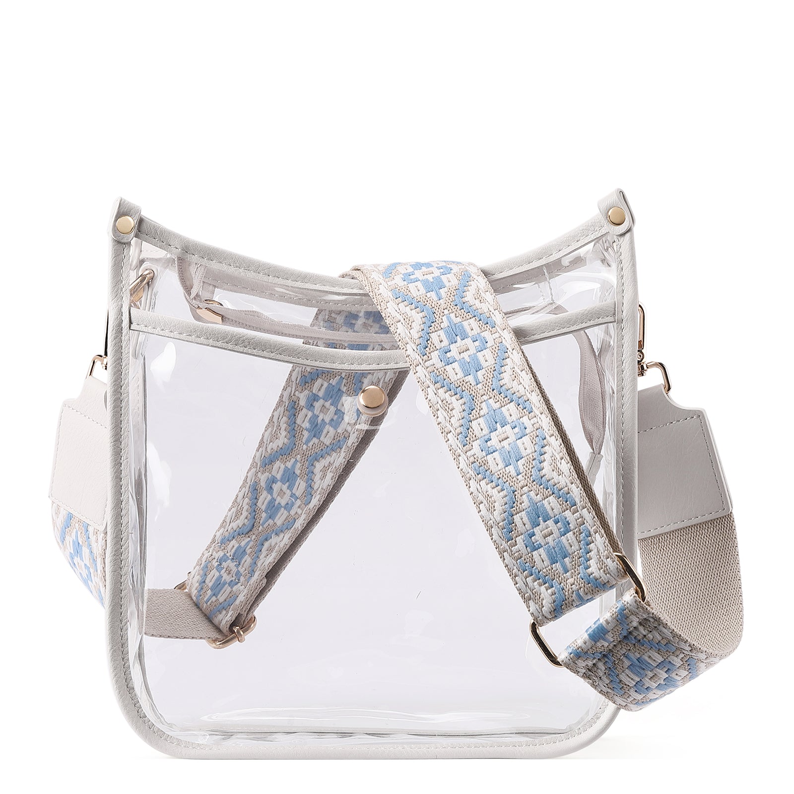 Clear Crossbody Purse Bag Stadium Approved For Women With Two Straps