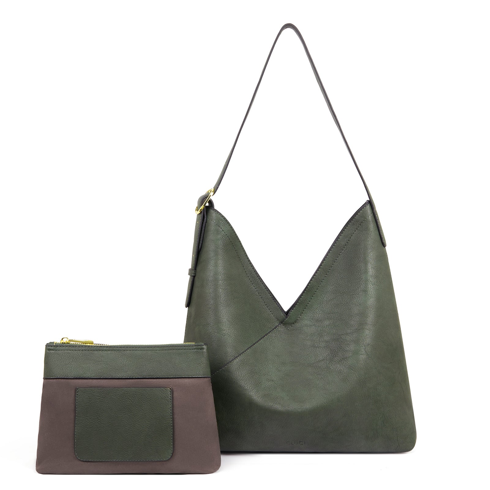 CLUCI Hobo Bags for Women Vegan Leather Purses Designer Handbags Tote Fashion Large Ladies Shoulder Bag