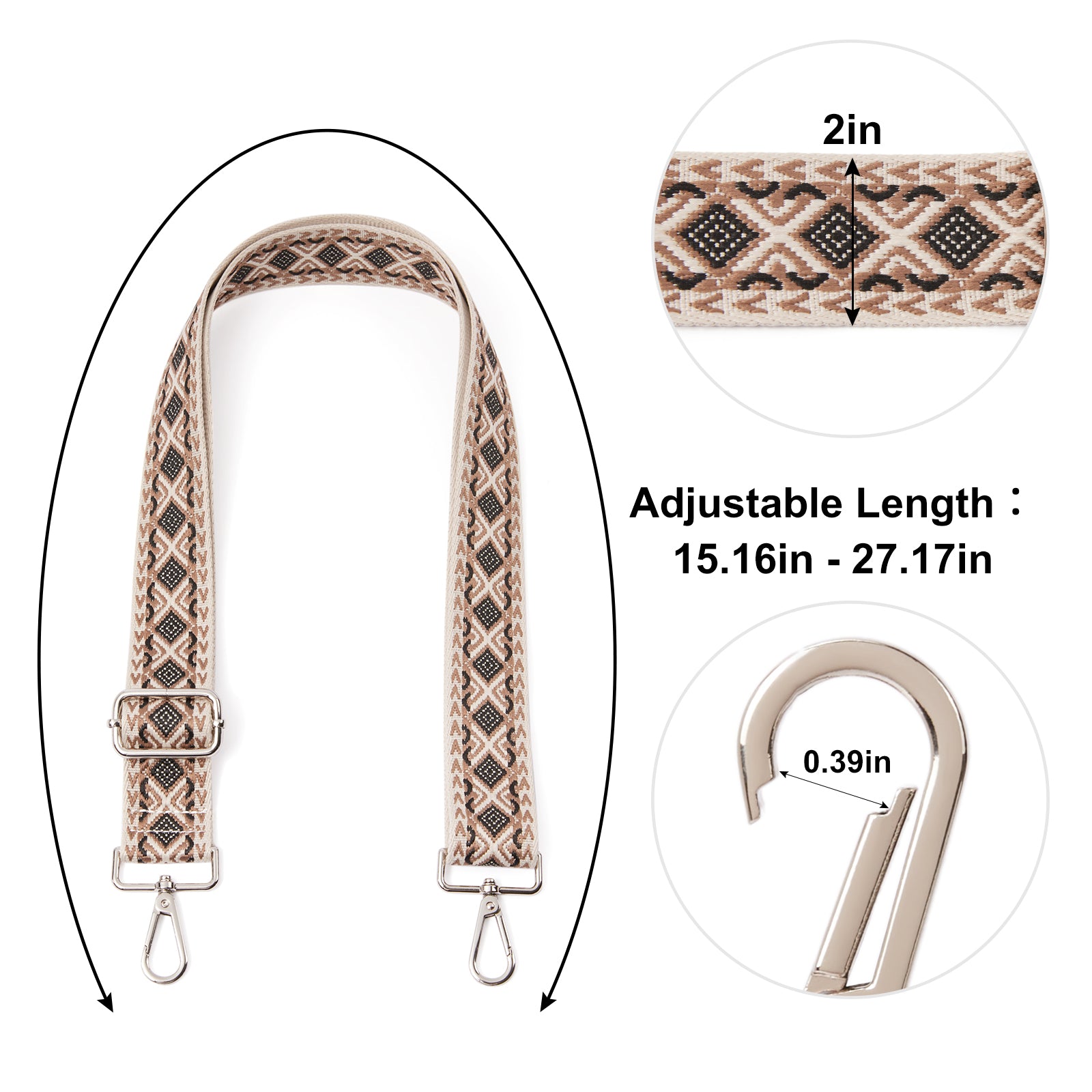 CLUCI Adjustable Wide Strap