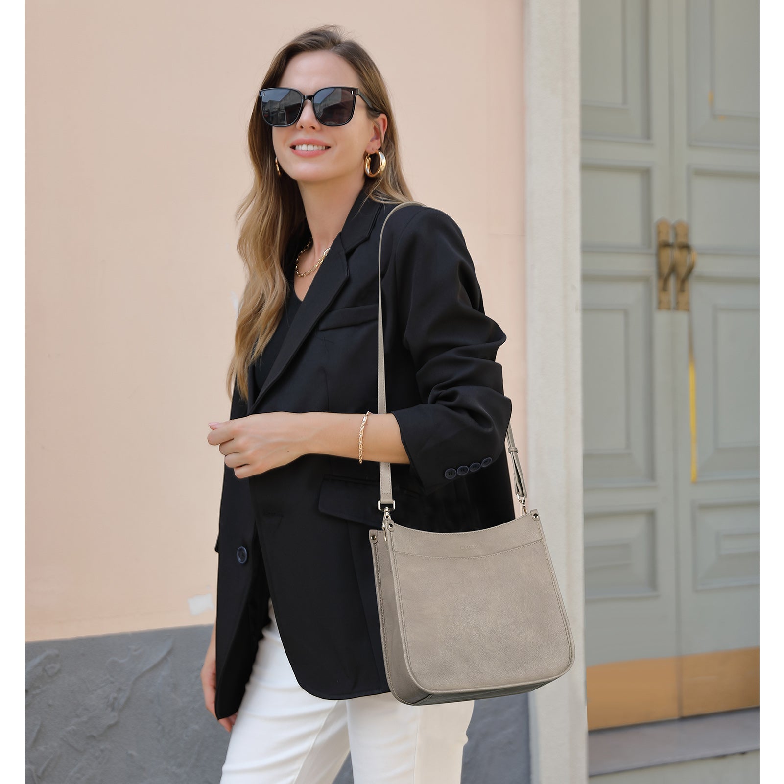 Trendy Medium Crossbody Bags with Two Straps