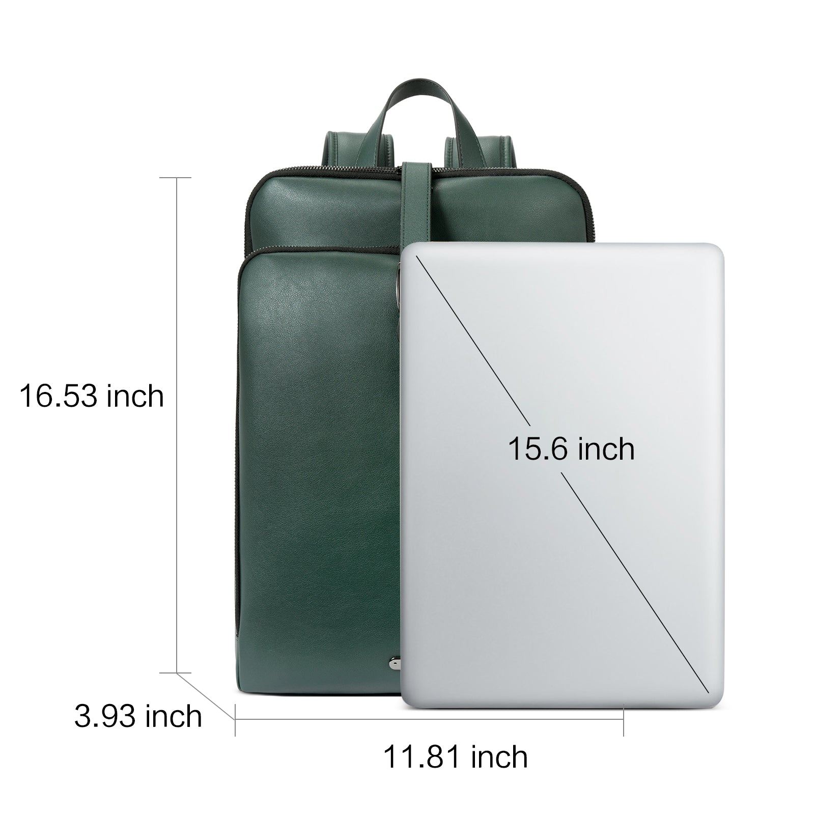 Koch Genuine Leather 15.6 Inch Laptop Backpack Purse For Women