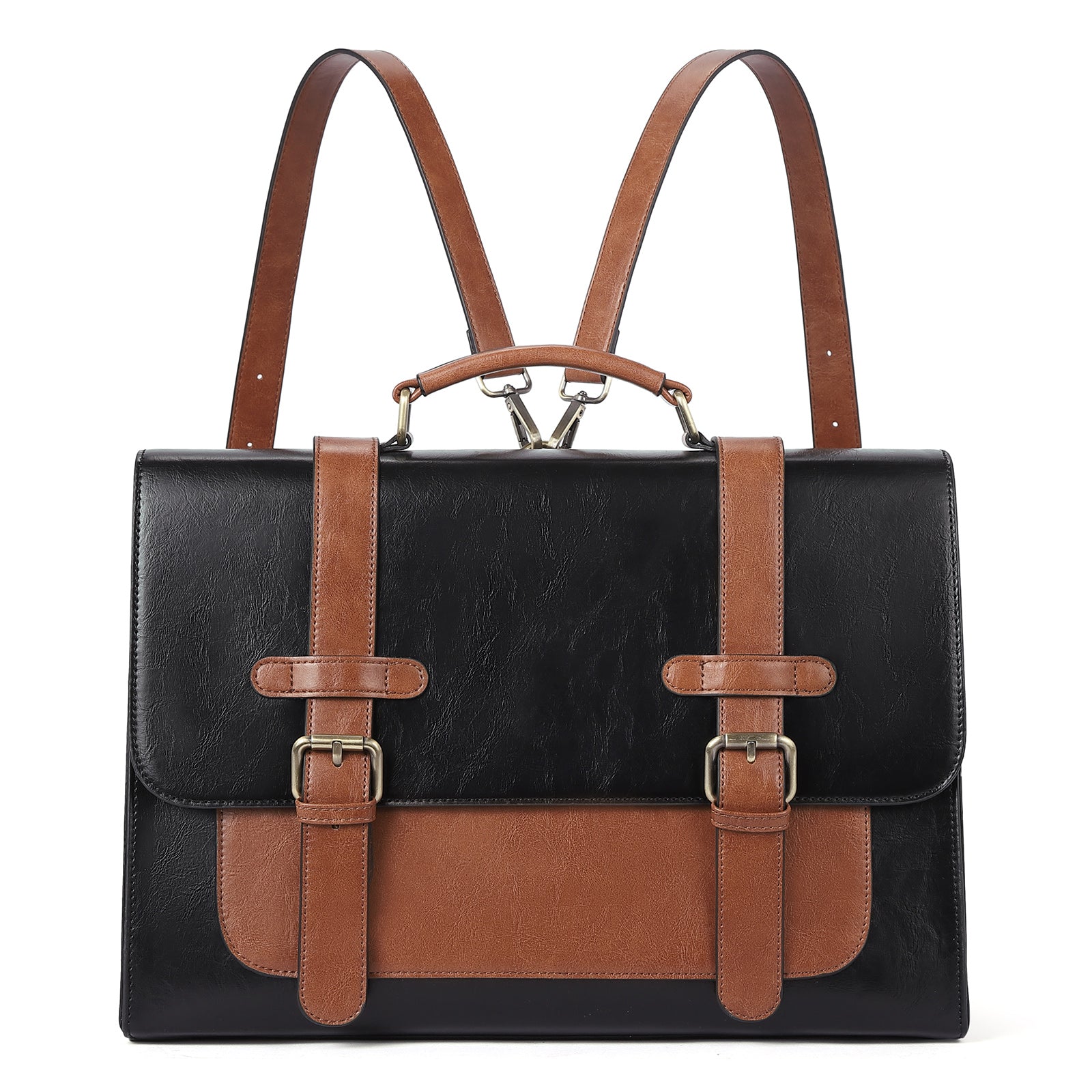 Vegan leather outlet laptop bag