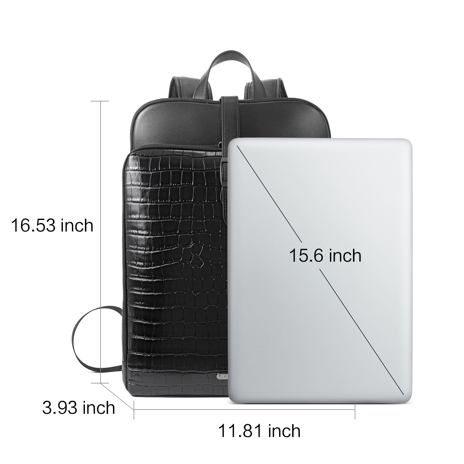 Koch Genuine Leather 15.6 Inch Laptop Backpack Purse For Women
