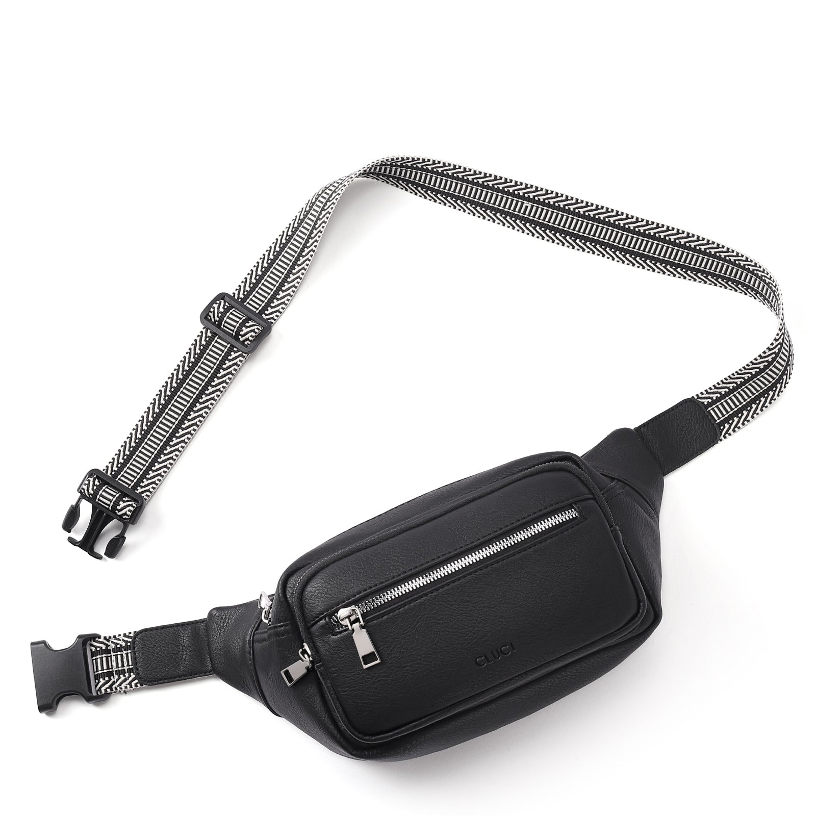 CLUCI Trendy Fanny Belt Sling Bag Crossbody Purse for Travel, Outdoors, Gym and Workouts