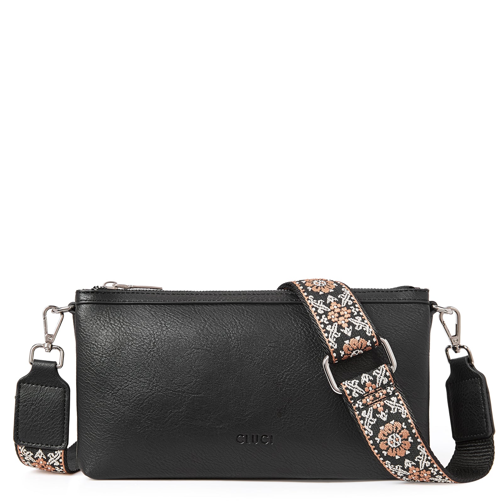 CLUCI Small Crossbody Bag for Women Trendy Vegan Leather Purse for Women Crossbody Bag with Adjustable Wide Strap