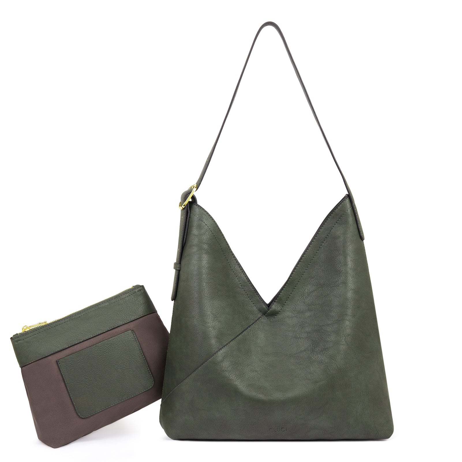 CLUCI Hobo Bags for Women Vegan Leather Purses Designer Handbags Tote Fashion Large Ladies Shoulder Bag