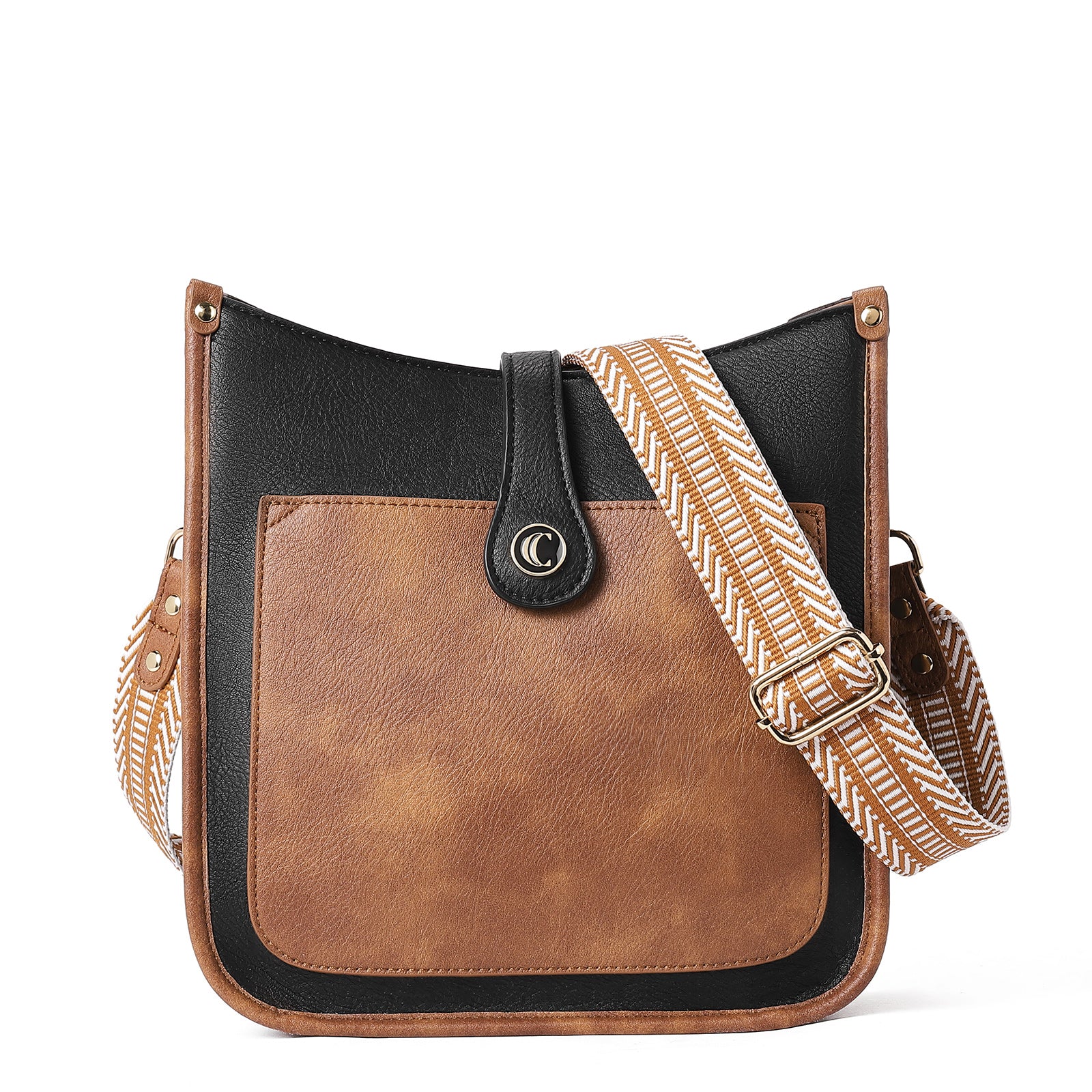 Crossbody Bags For Women Trendy Shoulder Bag Vegan Leather Purse with Two Straps