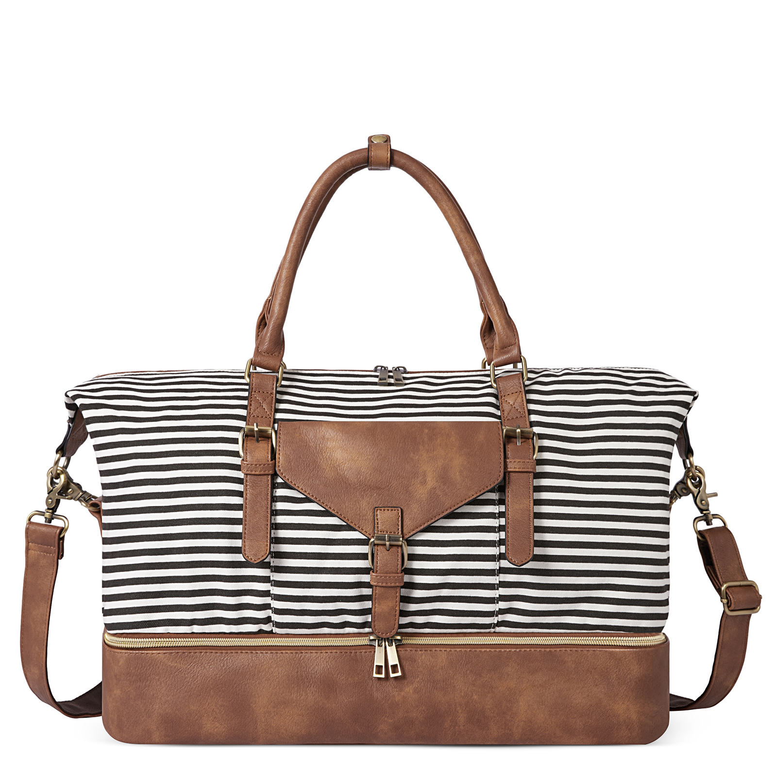 CLUCI Weekender Bag for Women Travel Leather Duffel Bag Carry on Overnight Bag
