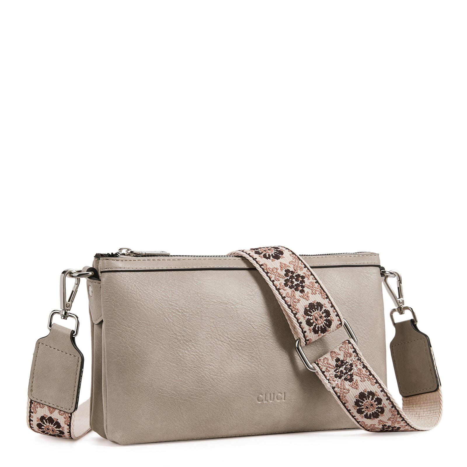 CLUCI Small Crossbody Bag for Women Trendy Vegan Leather Purse for Women Crossbody Bag with Adjustable Wide Strap