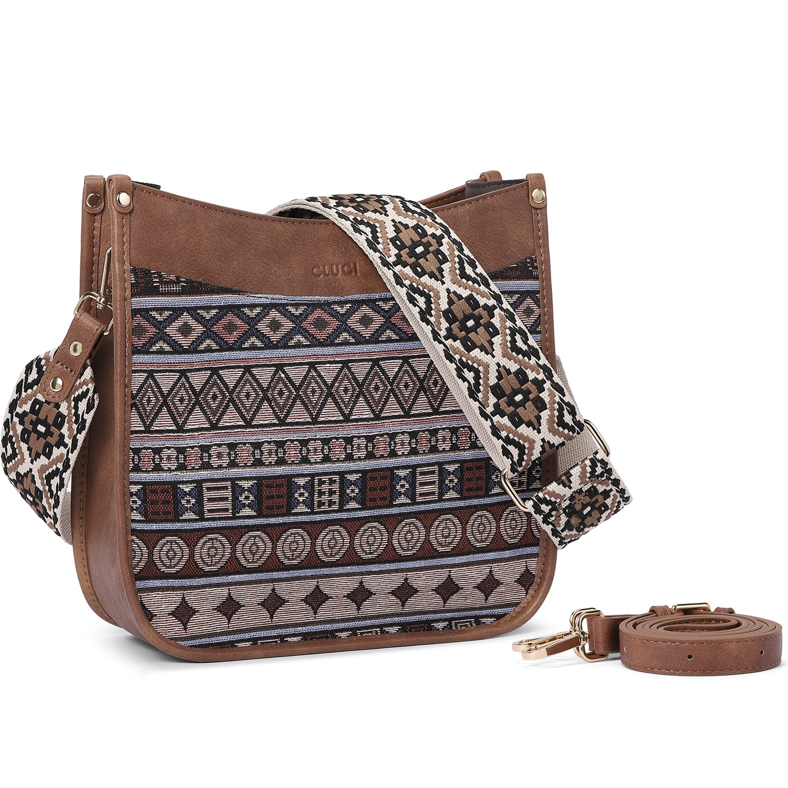 Trendy Medium Crossbody Bags with Two Straps