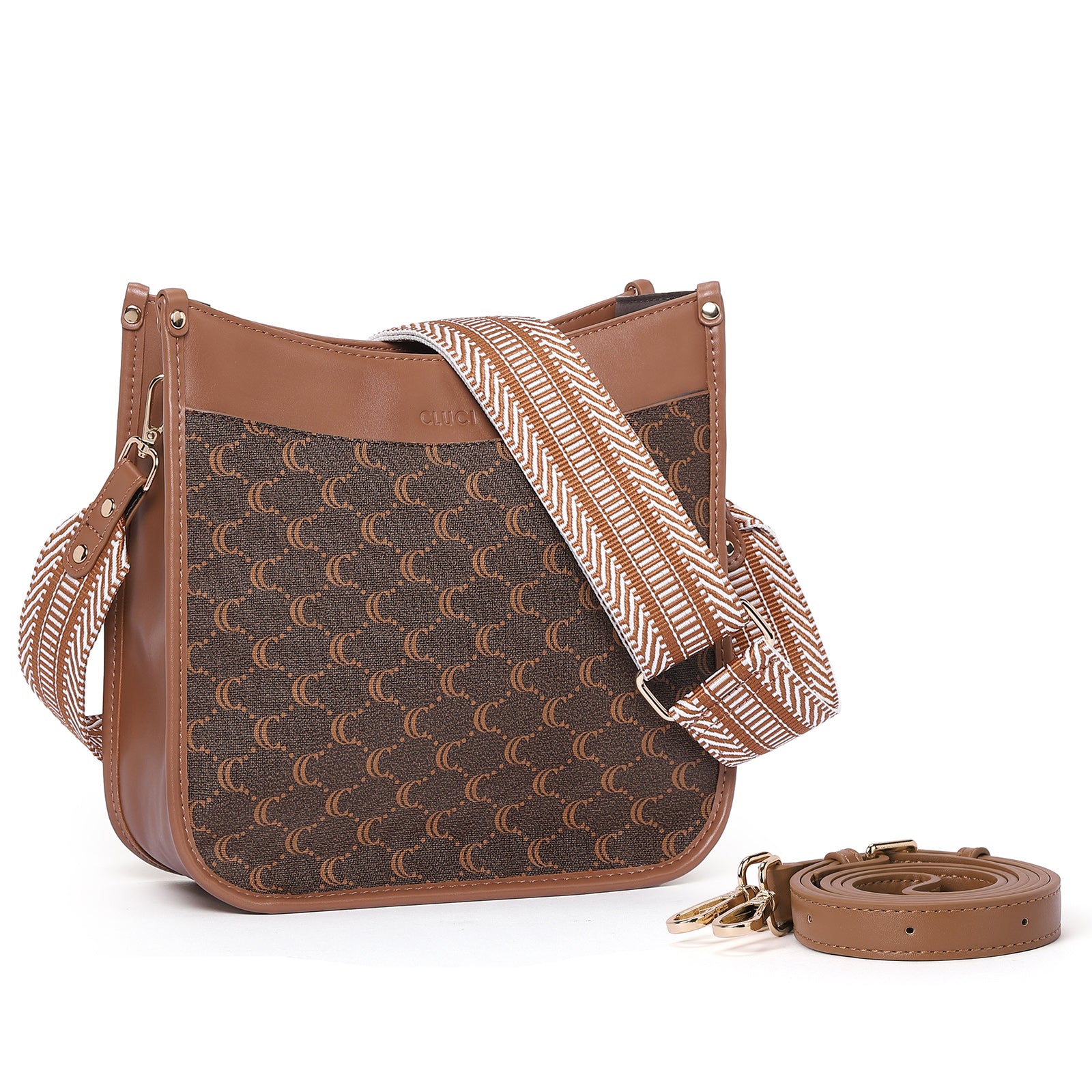 Trendy Medium Crossbody Bags with Two Straps