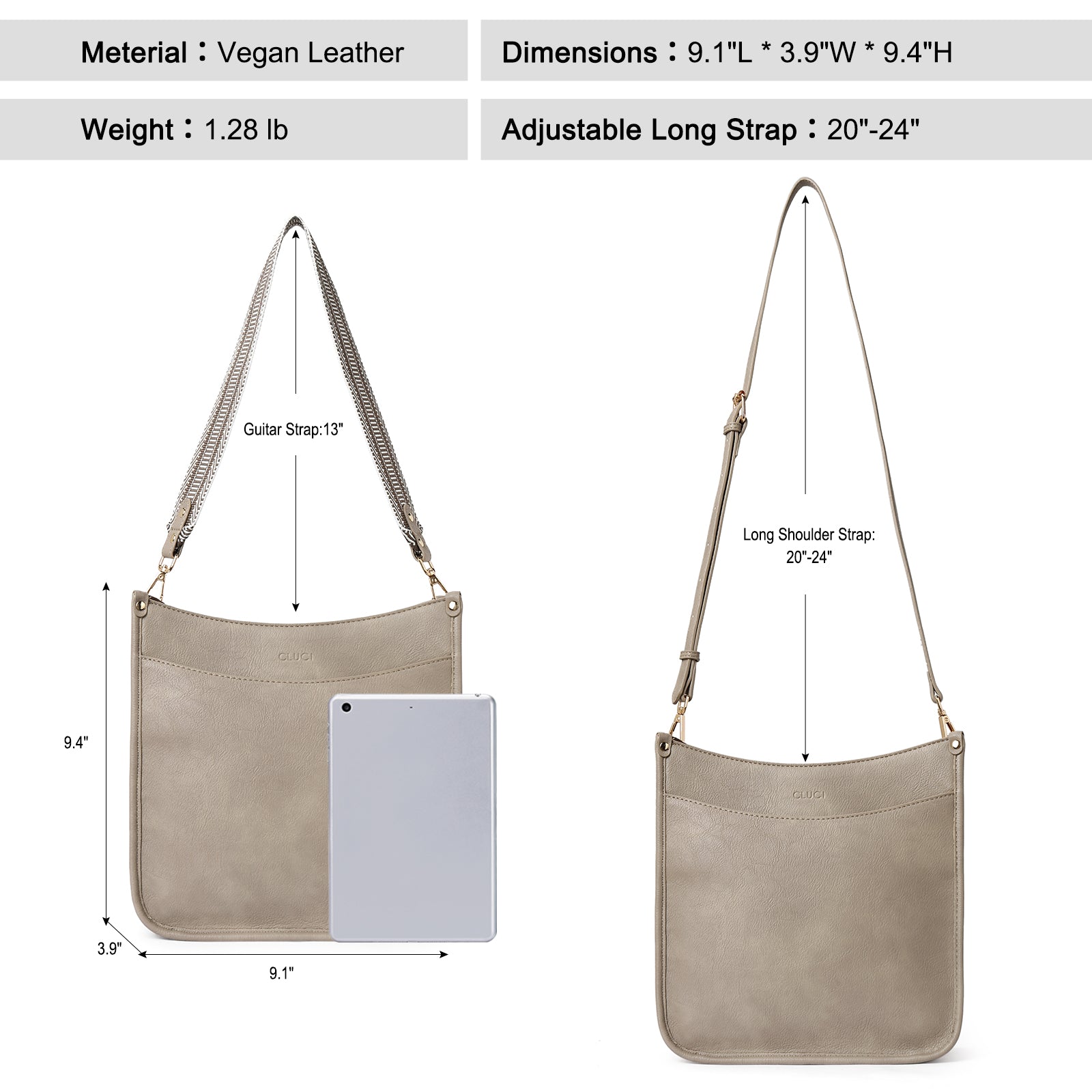 Trendy Medium Crossbody Bags with Two Straps