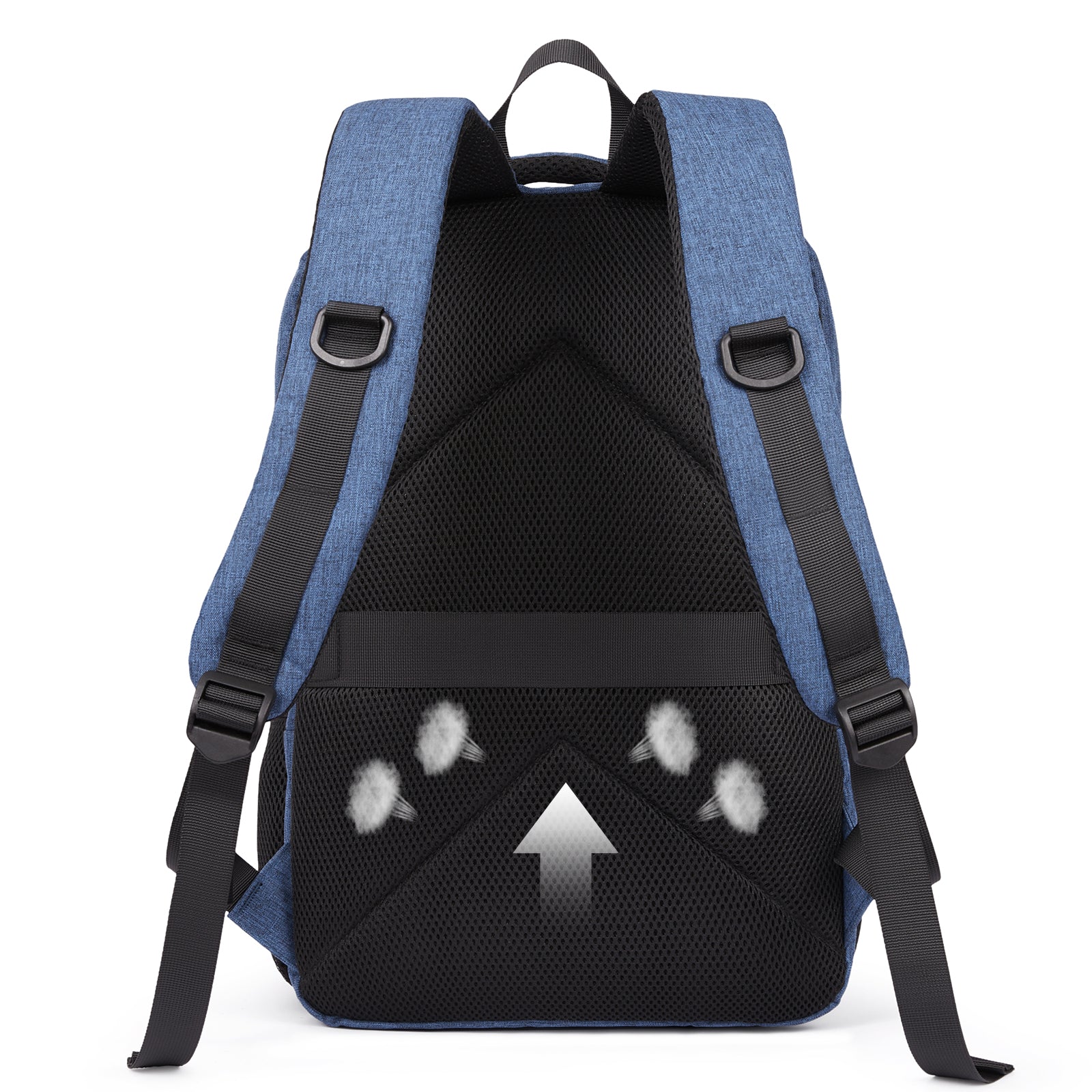 CLUCI Laptop School Backpack Water Resistant for Travel Work Fits 15.6" Laptop Business Computer with USB Charging Port