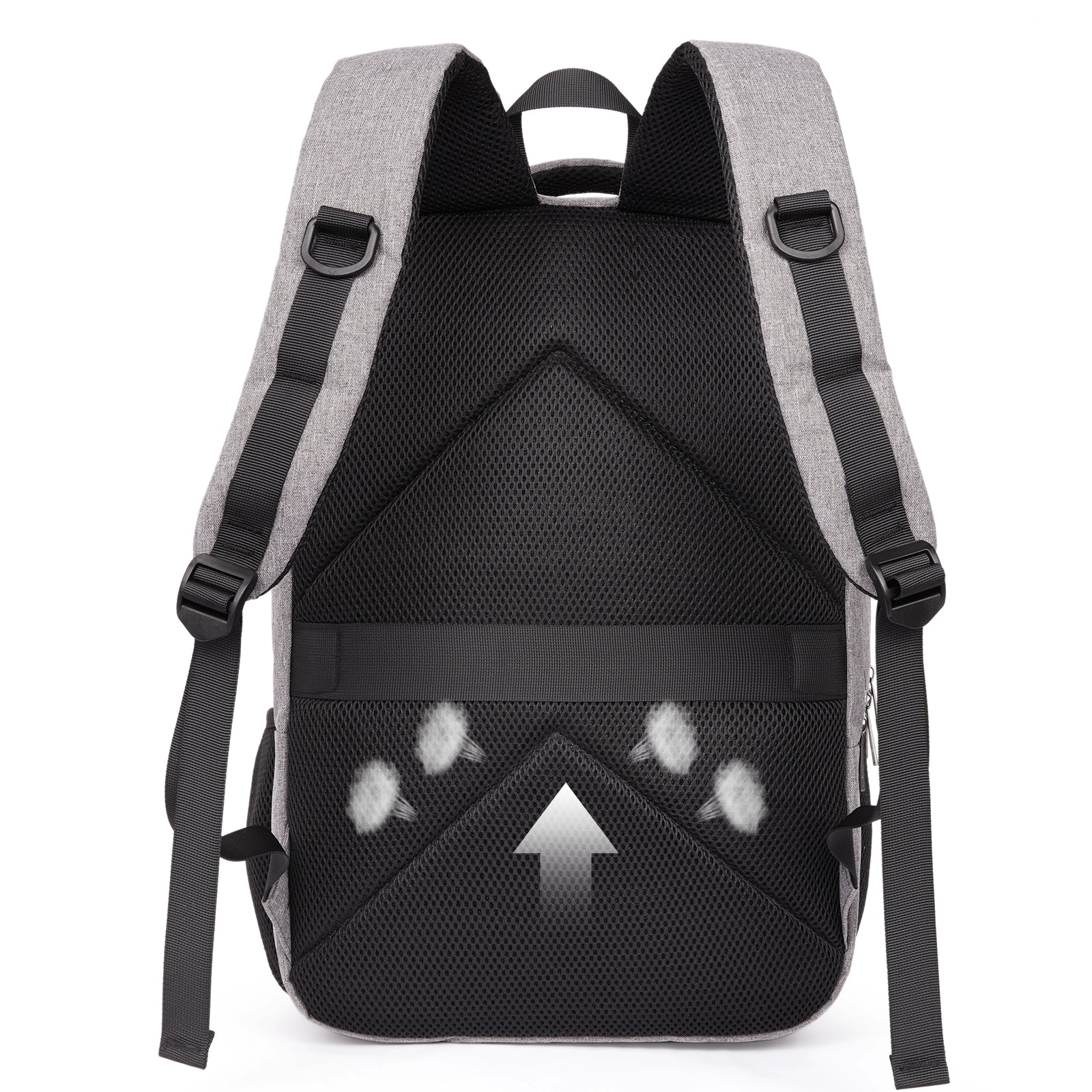CLUCI Laptop School Backpack Water Resistant for Travel Work Fits 15.6" Laptop Business Computer with USB Charging Port