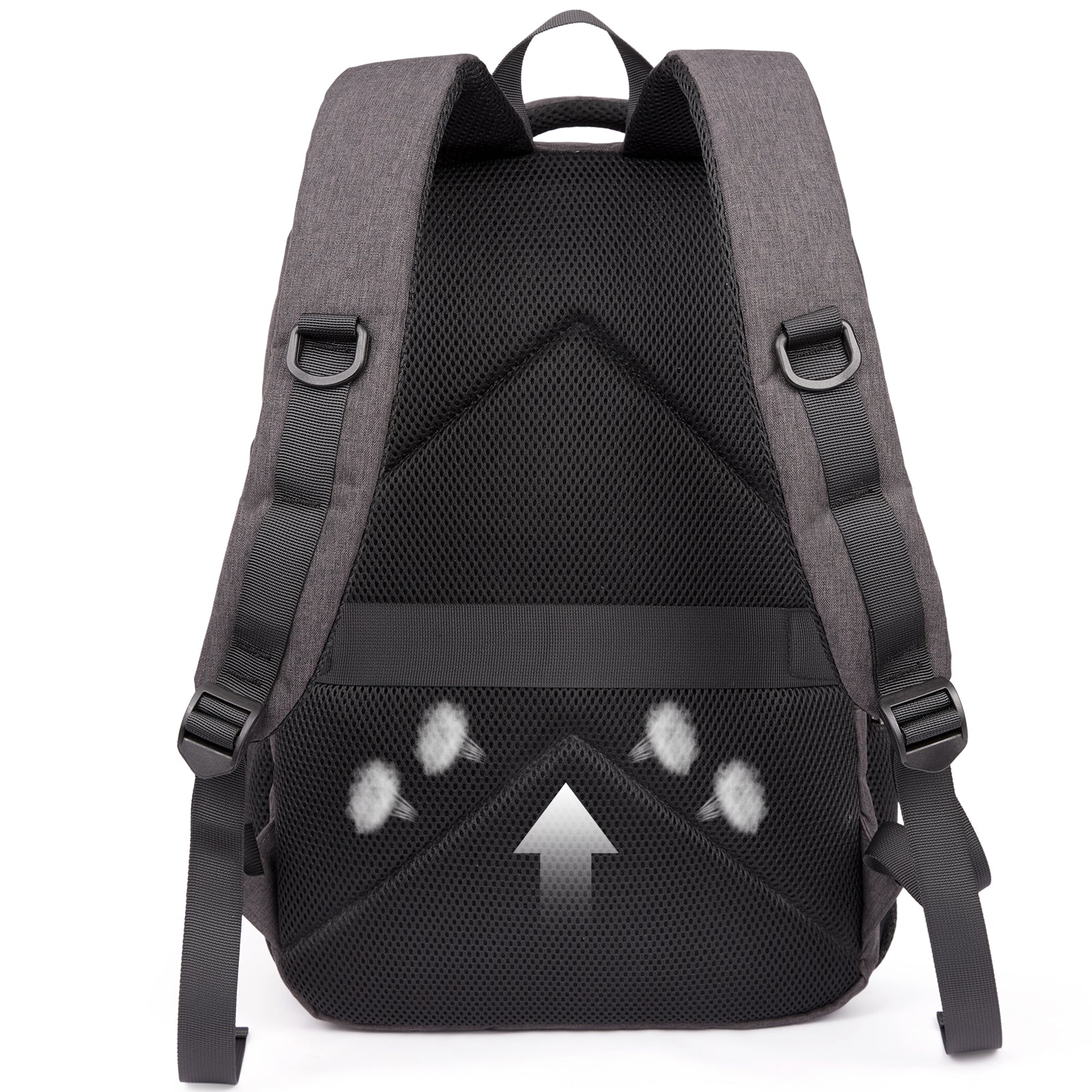 CLUCI Laptop School Backpack Water Resistant for Travel Work Fits 15.6" Laptop Business Computer with USB Charging Port