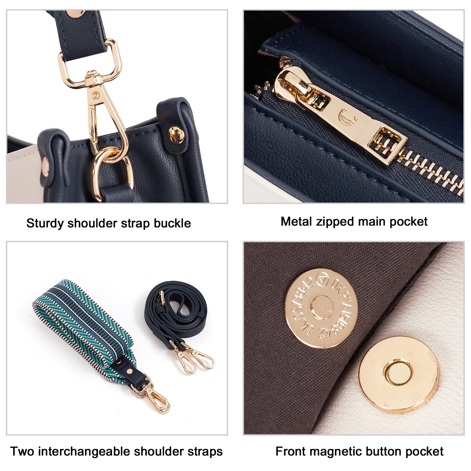 Trendy Medium Crossbody Bags with Two Straps