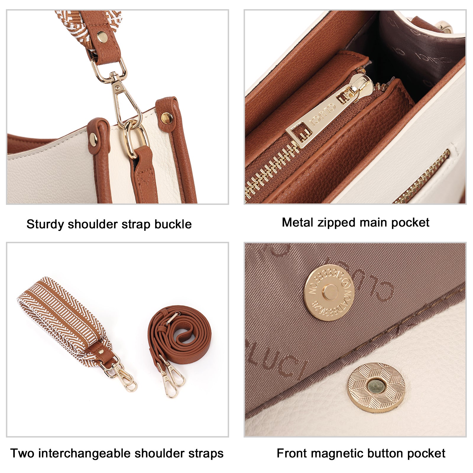 Trendy Medium Crossbody Bags with Two Straps