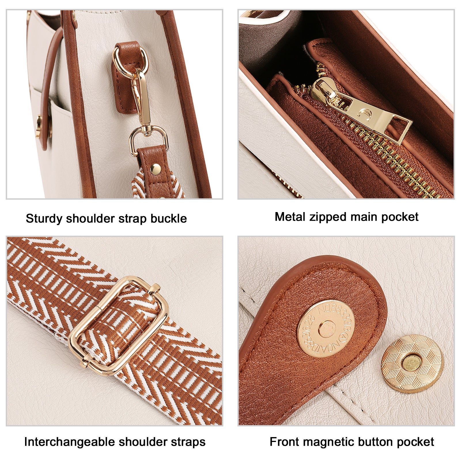 Crossbody Bags For Women Trendy Shoulder Bag Vegan Leather Purse with Two Straps