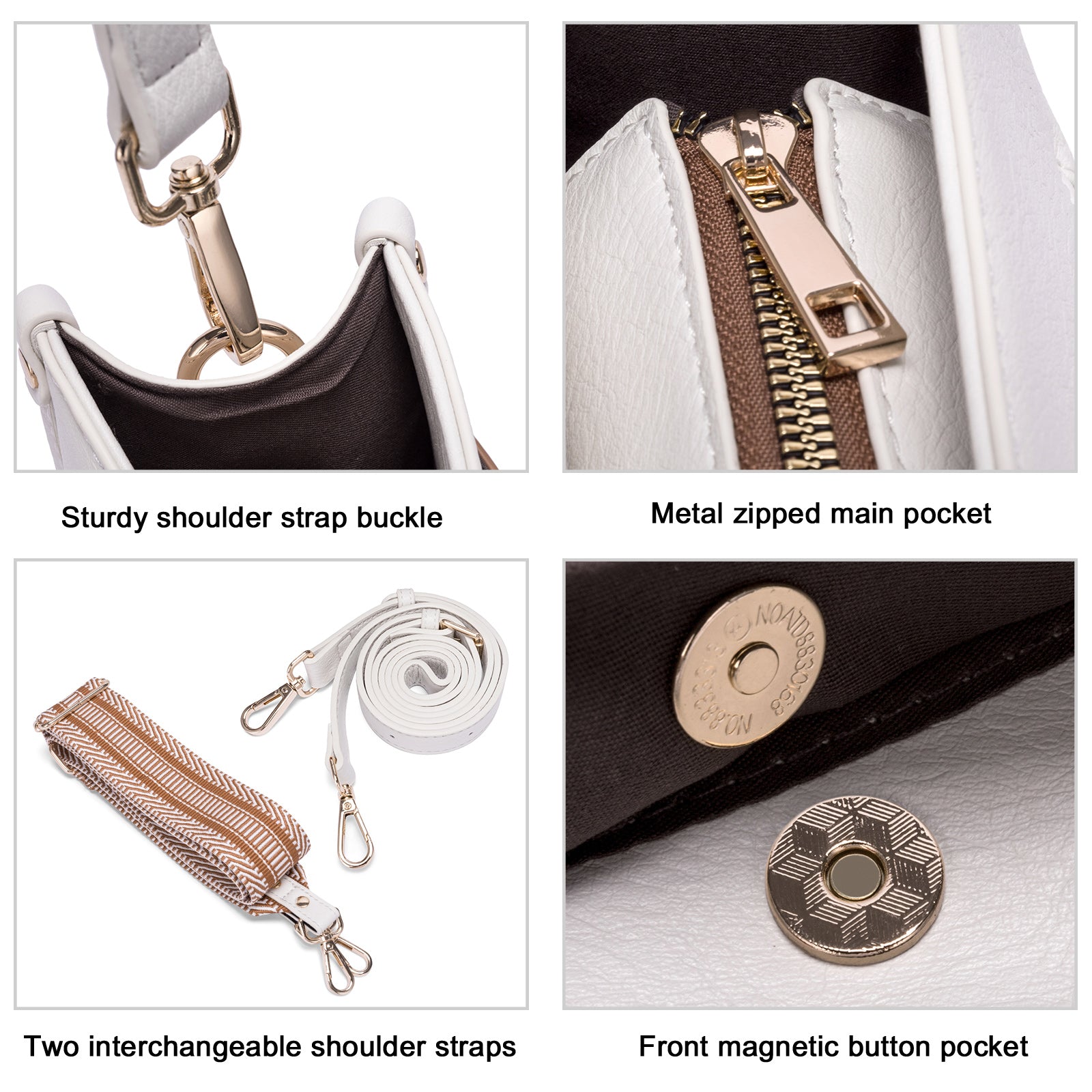 Trendy Medium Crossbody Bags with Two Straps