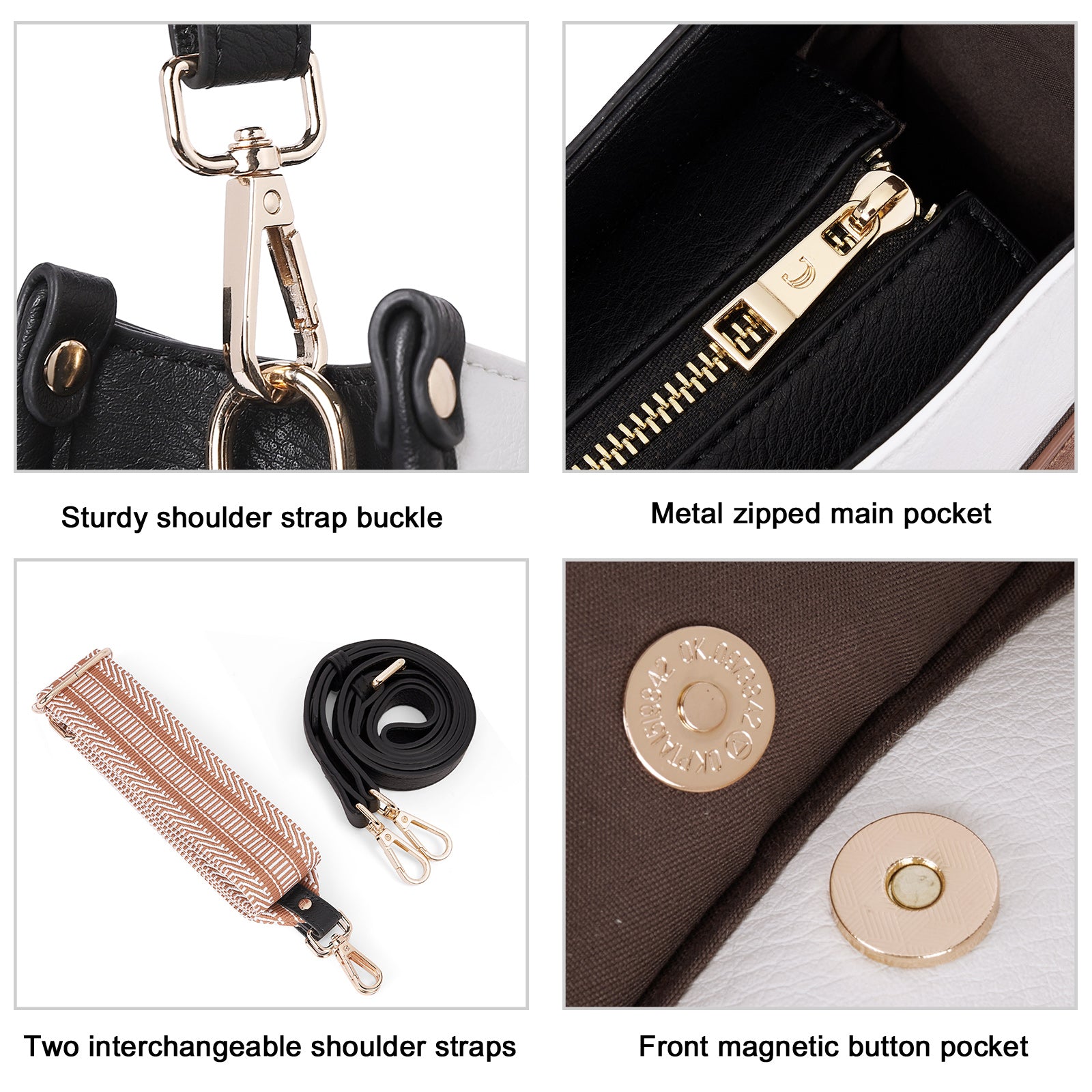 Trendy Medium Crossbody Bags with Two Straps