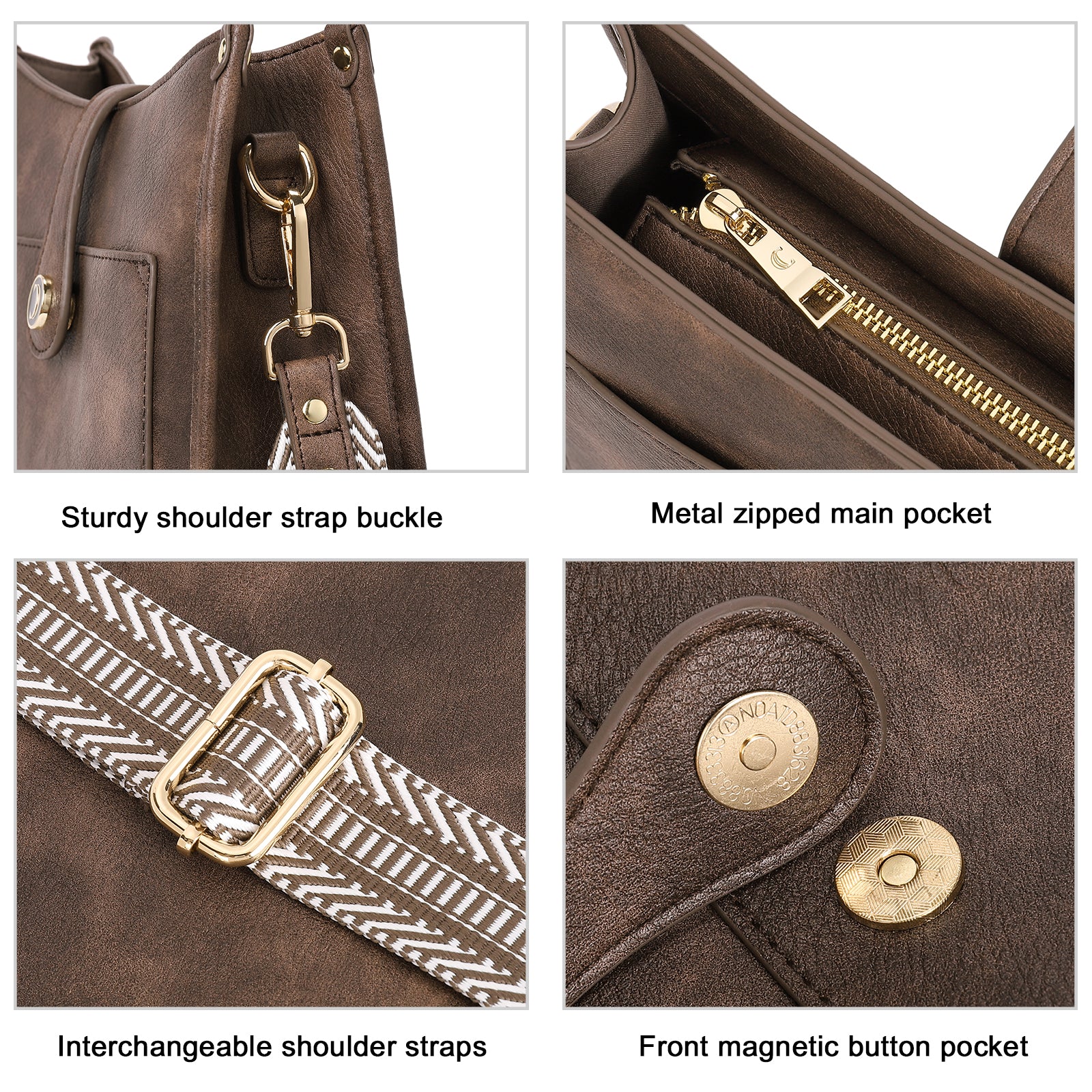 Crossbody Bags For Women Trendy Shoulder Bag Vegan Leather Purse with Two Straps