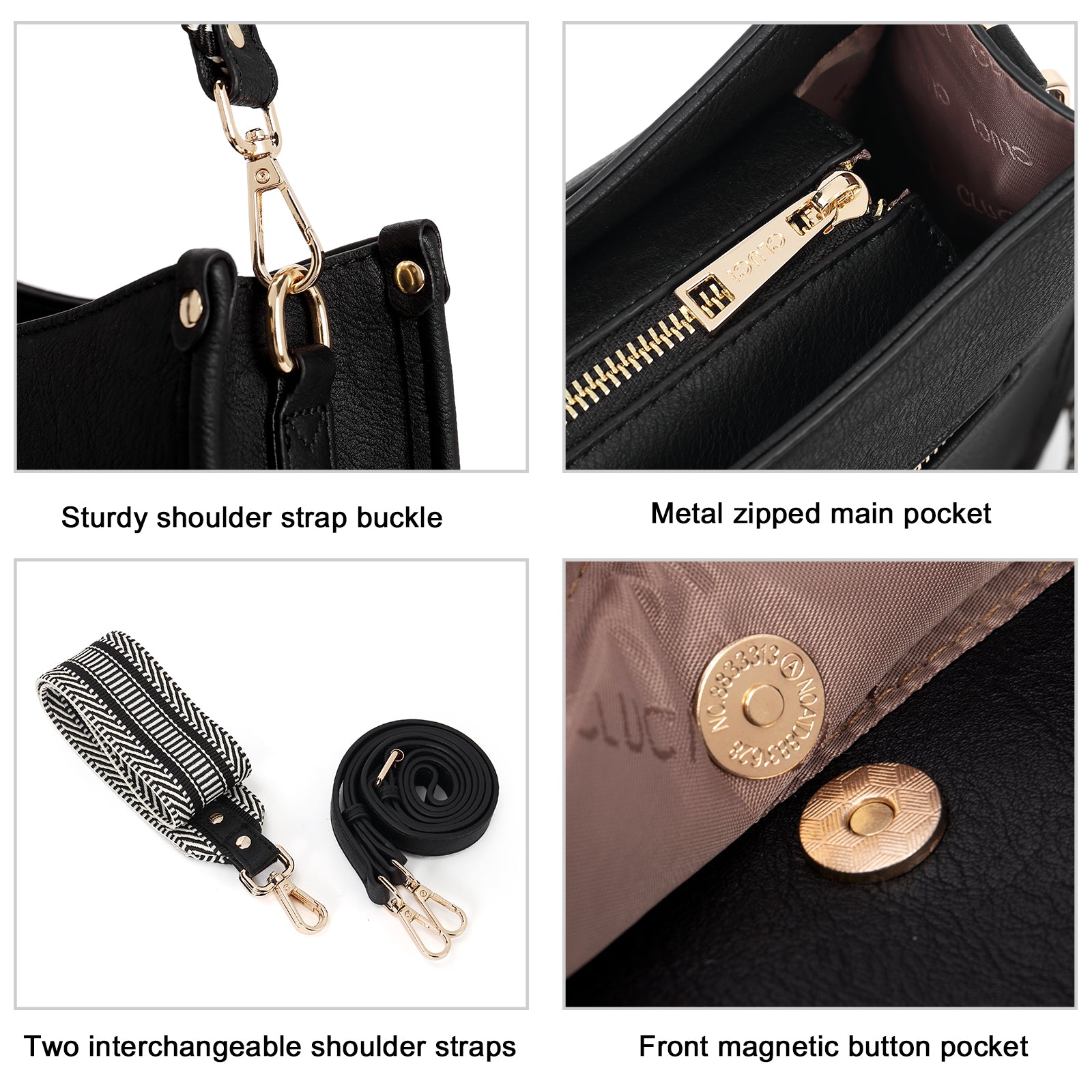 Trendy Medium Crossbody Bags with Two Straps