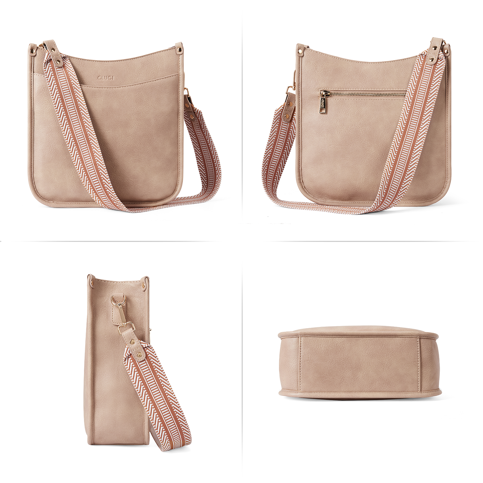 Trendy Medium Crossbody Bags with Two Straps