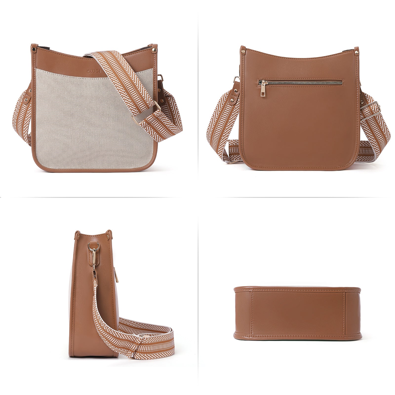 Trendy Medium Crossbody Bags with Two Straps