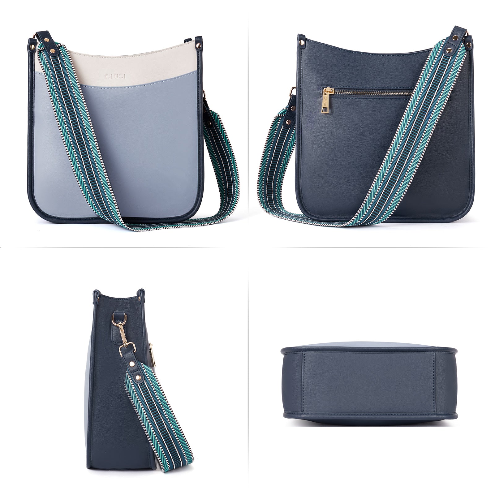 Trendy Medium Crossbody Bags with Two Straps