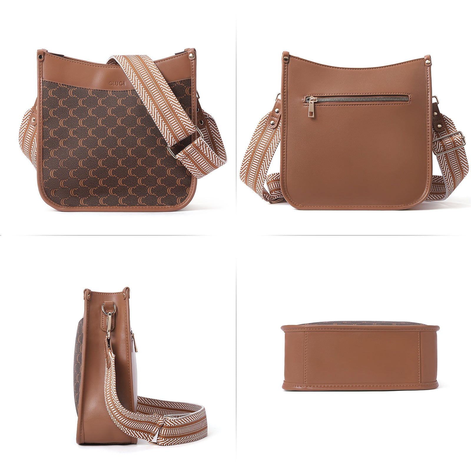 Trendy Medium Crossbody Bags with Two Straps