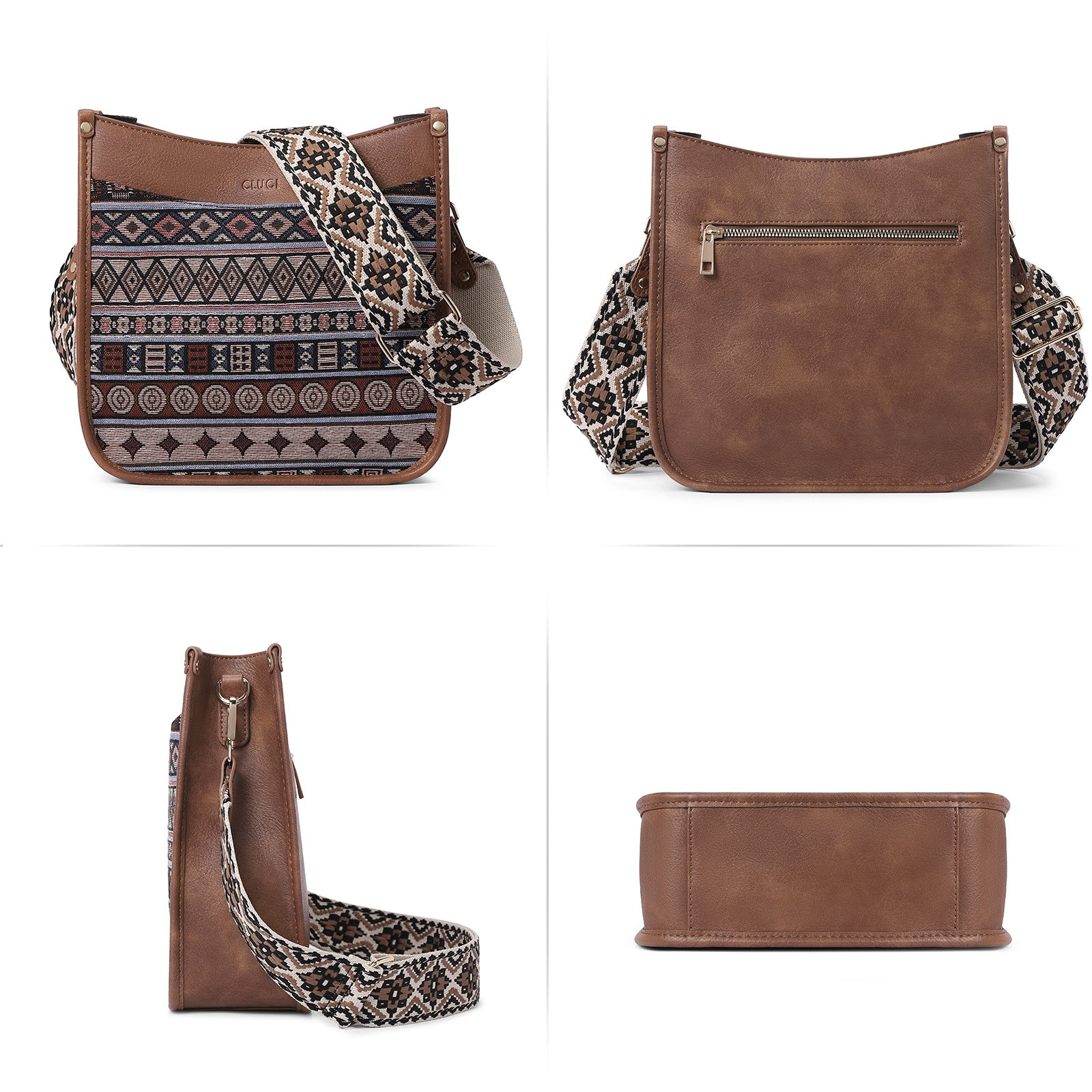 Trendy Medium Crossbody Bags with Two Straps