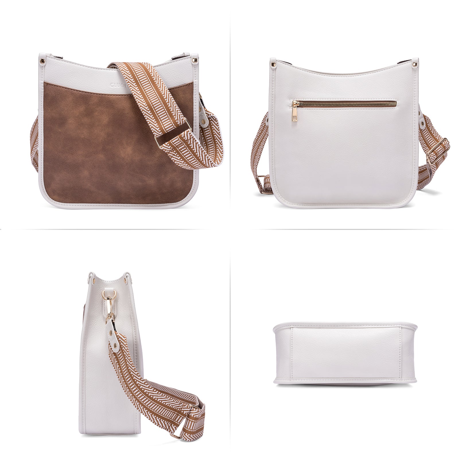 Trendy Medium Crossbody Bags with Two Straps