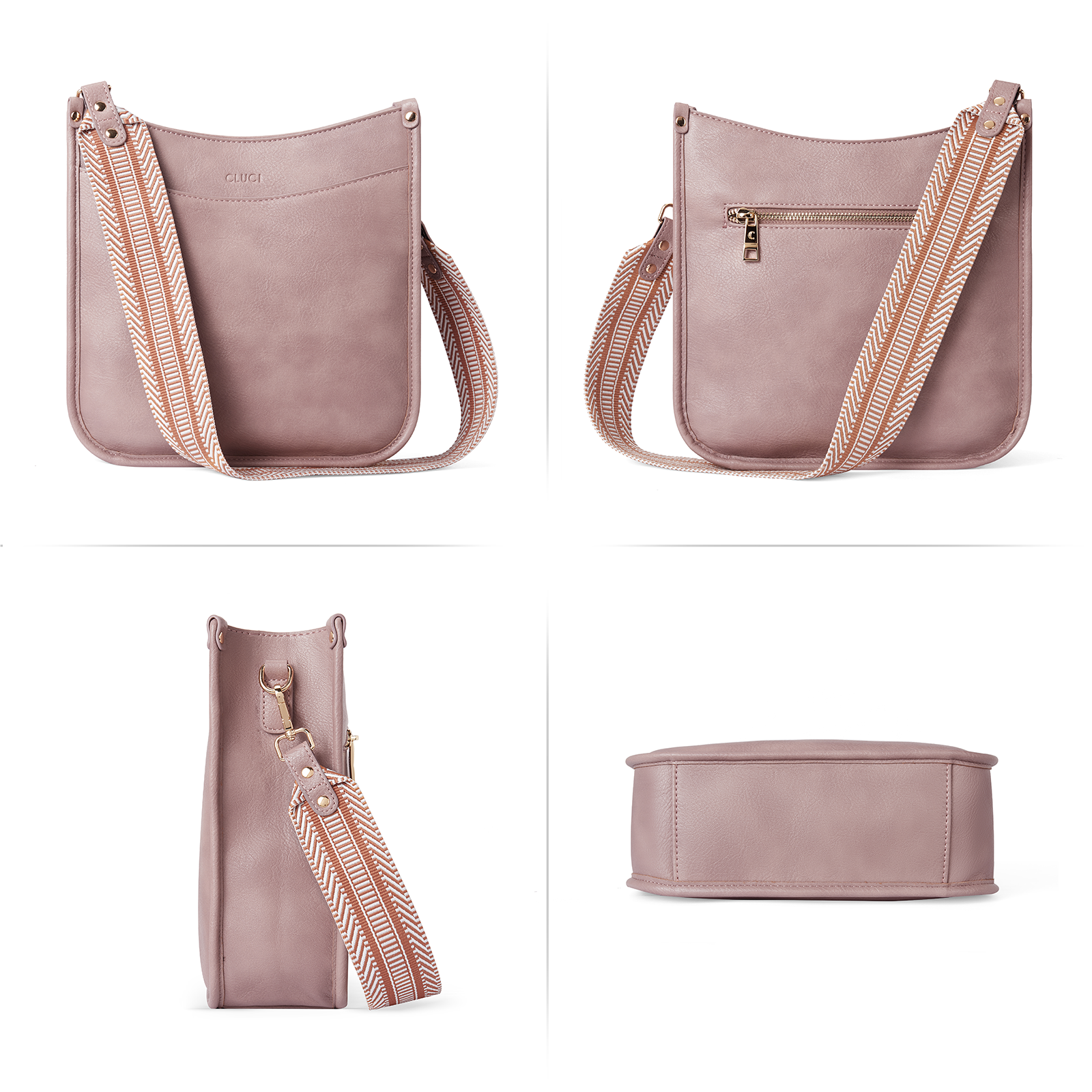 Trendy Medium Crossbody Bags with Two Straps