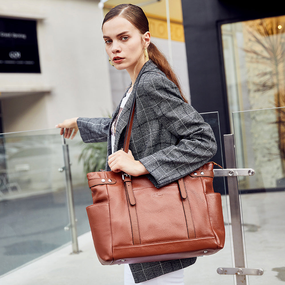 Claire Business Genuine Leather Handbag Briefcase For Women