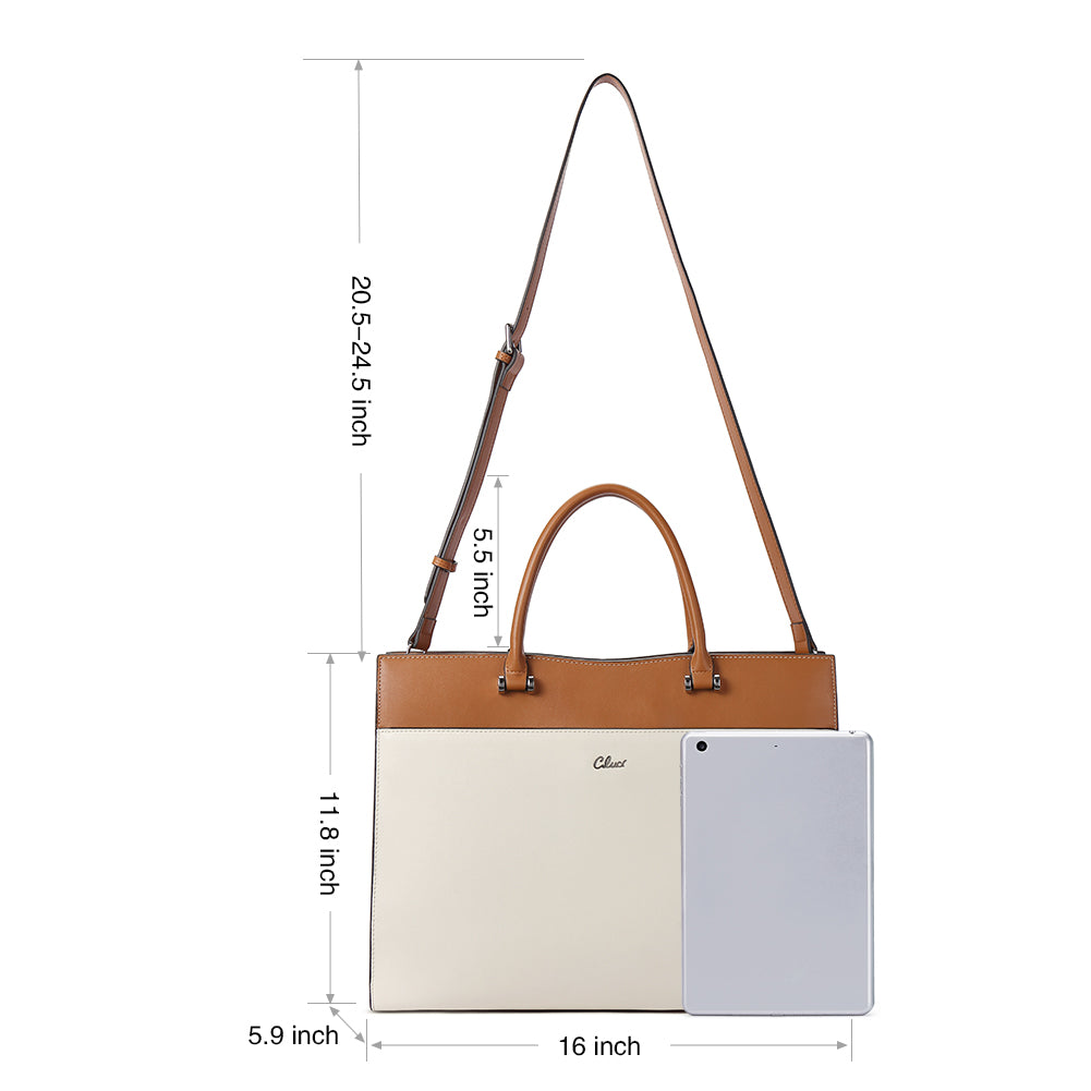 Lauren Ladies Vegan Leather Laptop Briefcase Laptop Bag