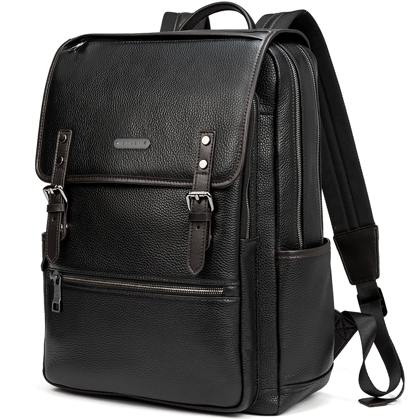 Christopher Kon - Light Brown Pebbled Leather Backpack – Current Boutique