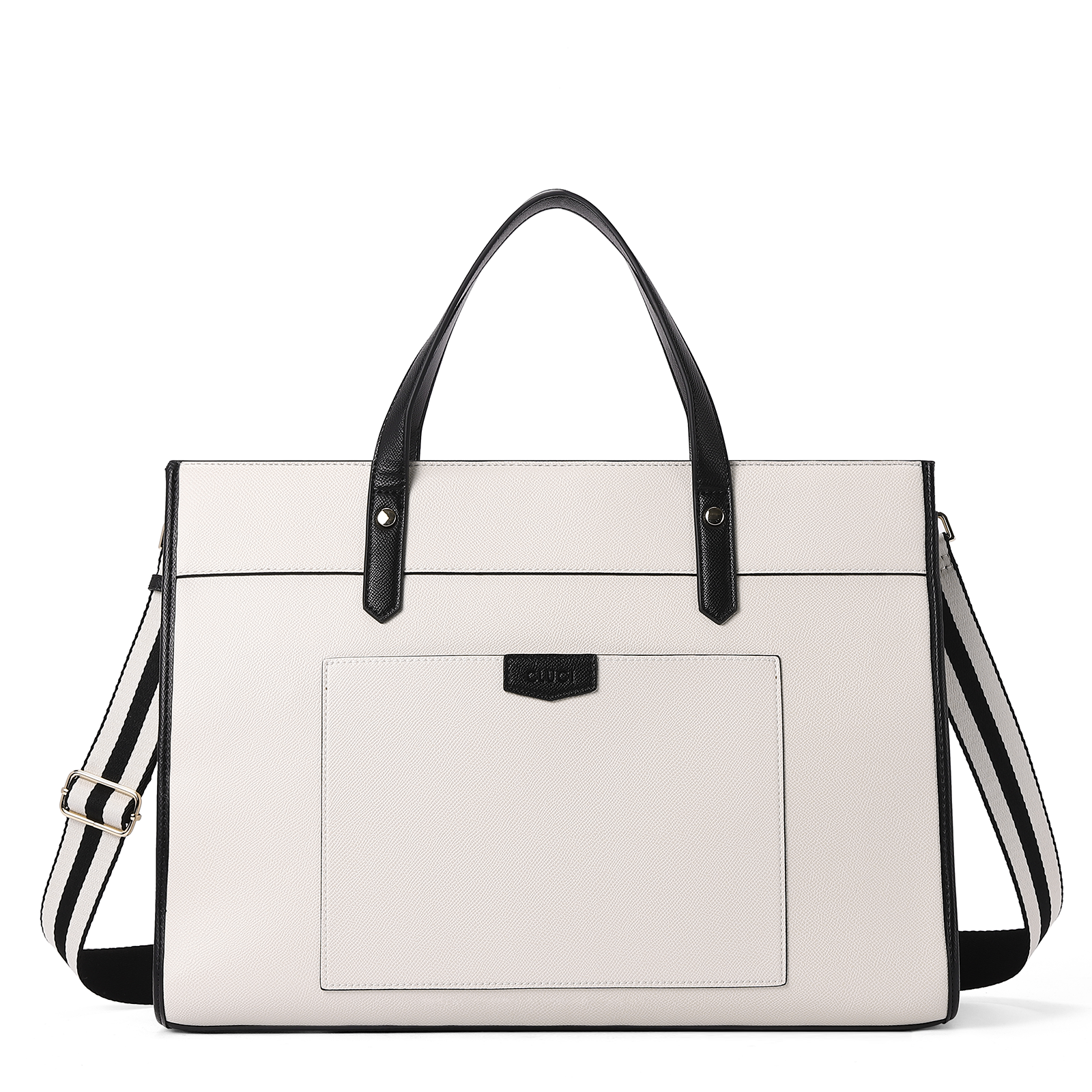 CLUCI Laptop Tote Bag for women 15.6 inch Computer Briefcase Leather Work Shoulder Bags Handbag for Office School Travel