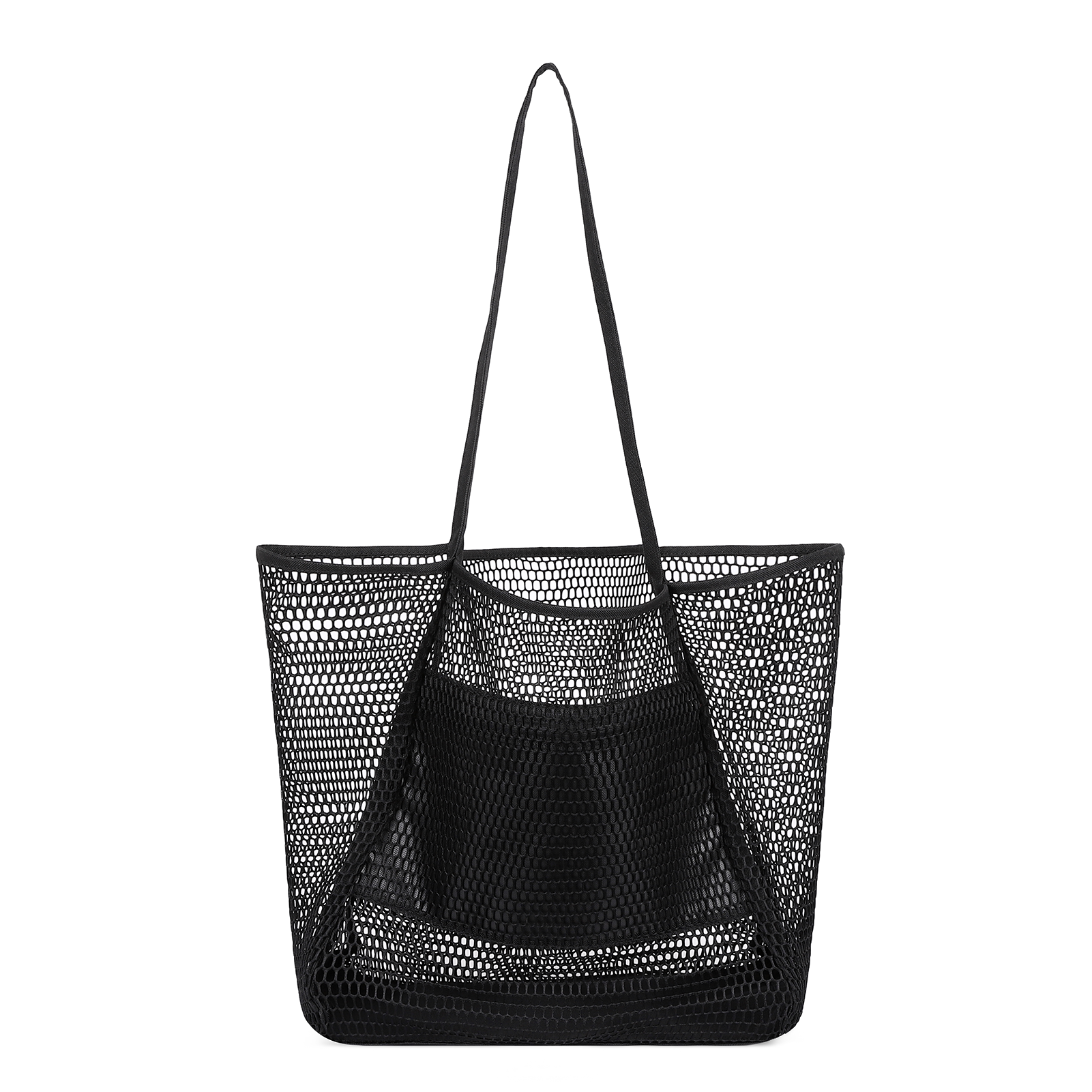 CLUCI Mesh Tote Bag Beach Tote Bag Essentials For Women Shoulder Handbags